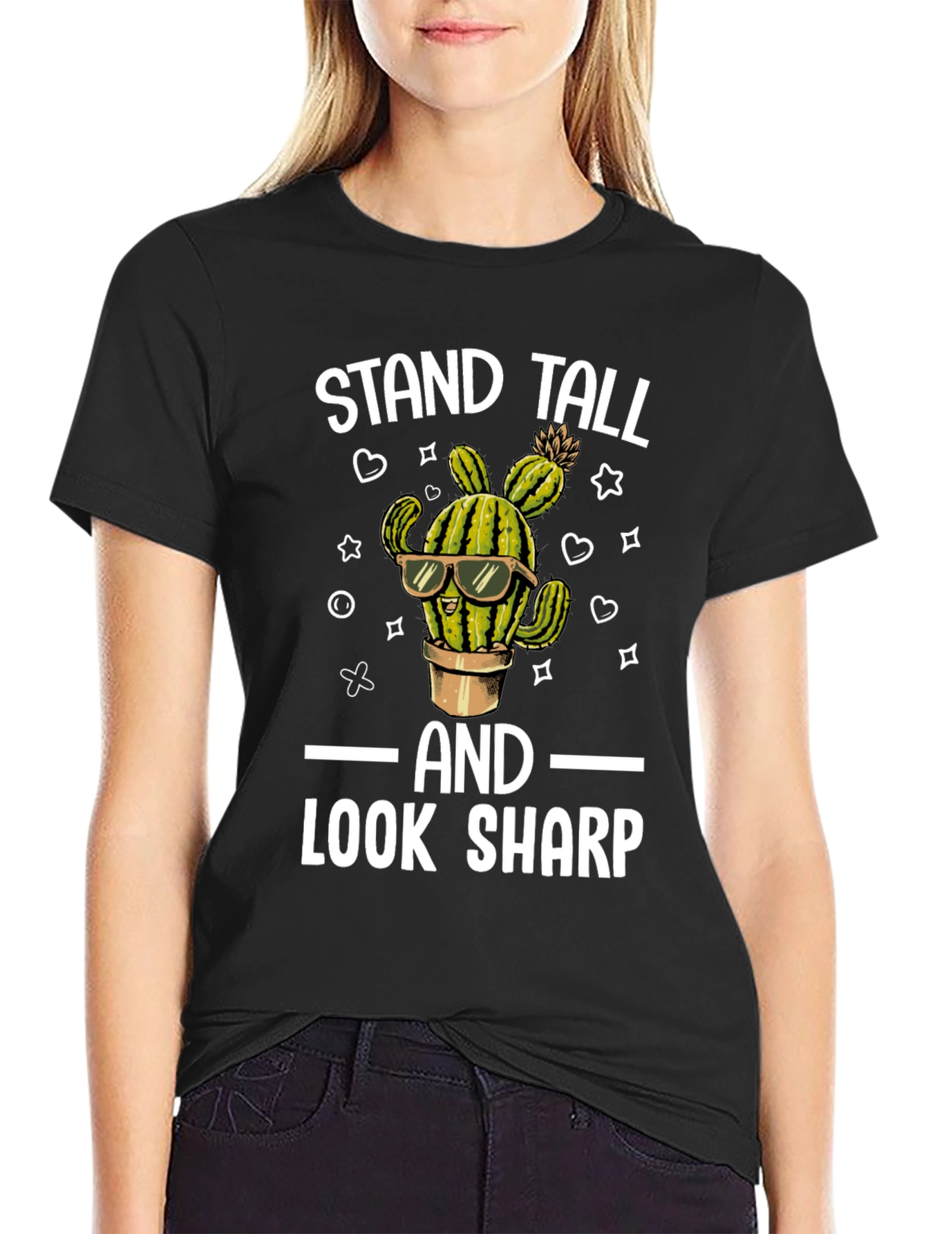Stand Tall Look Sharp Cactus T-Shirt