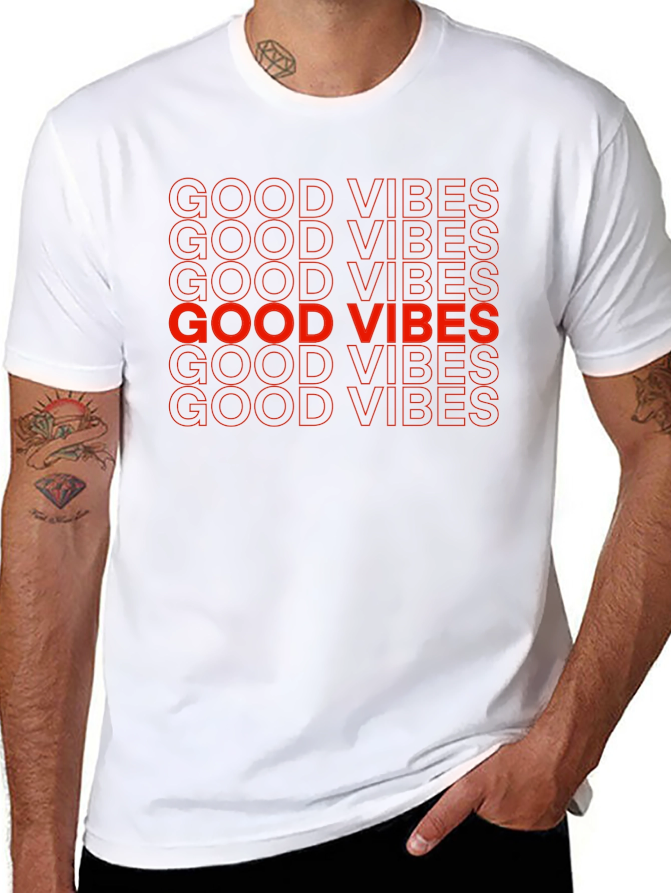 Good Vibes Graphic T-Shirt - Black