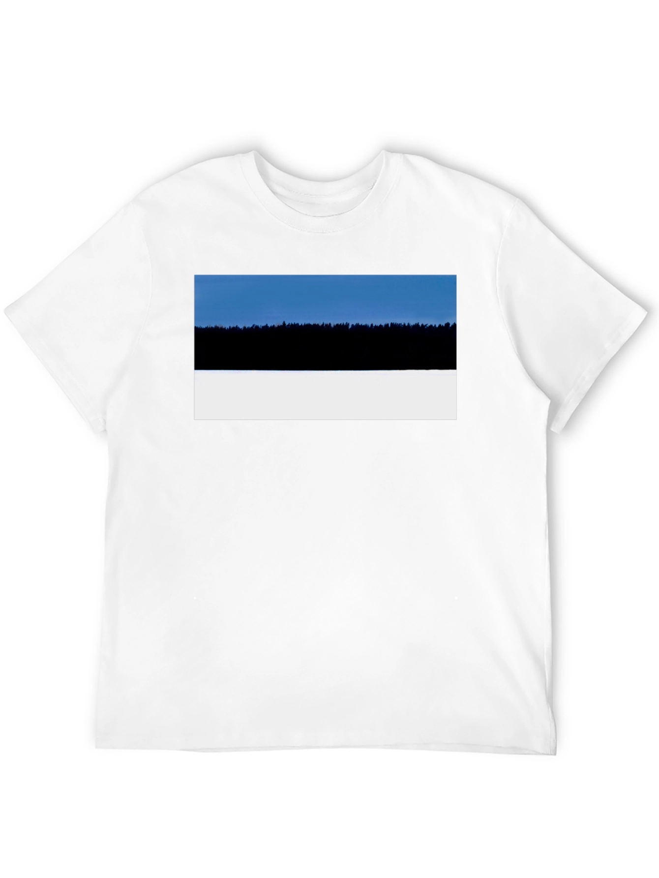 Estonia Landscape T-Shirt - Black