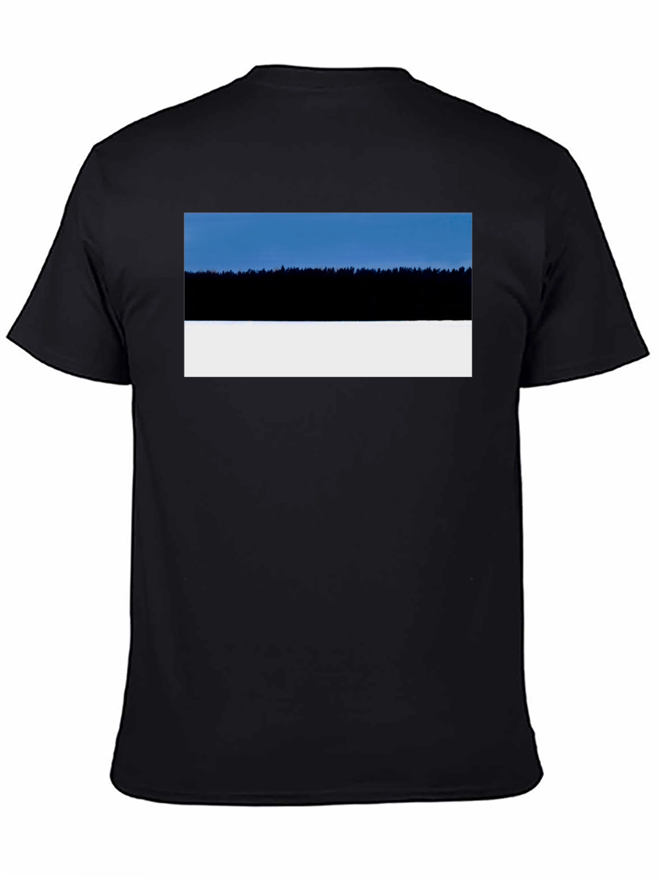Estonia Landscape T-Shirt - Black