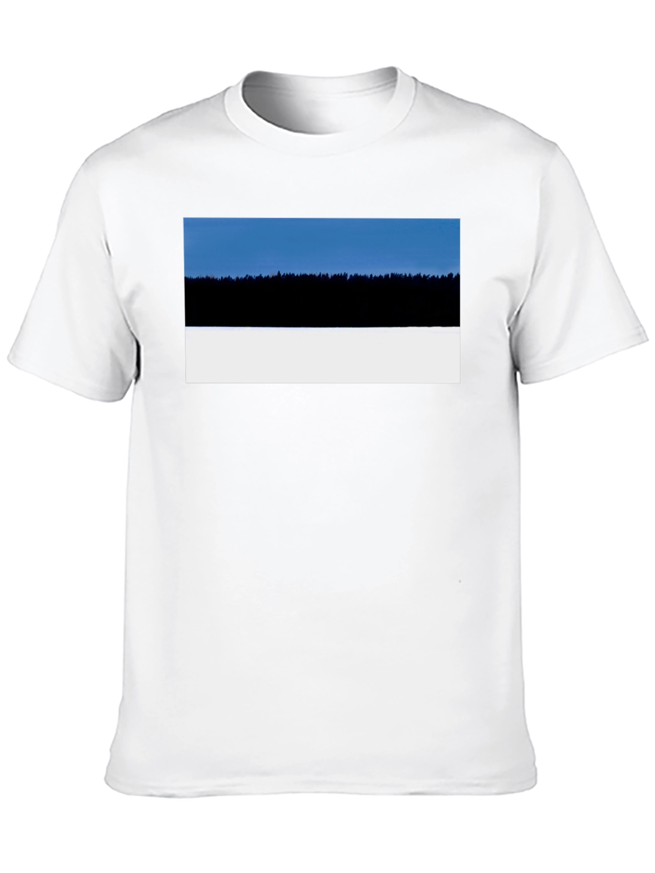 Estonia Landscape T-Shirt - Black
