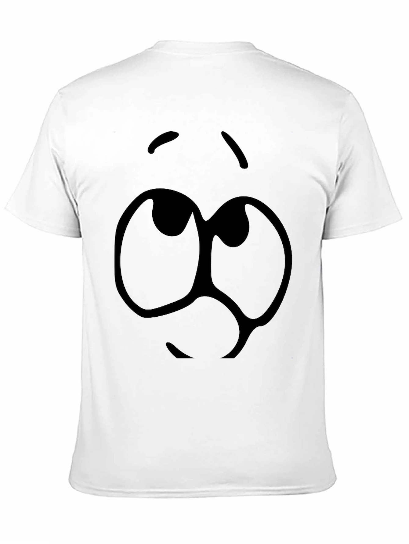 Cartoon Face Black T-Shirt