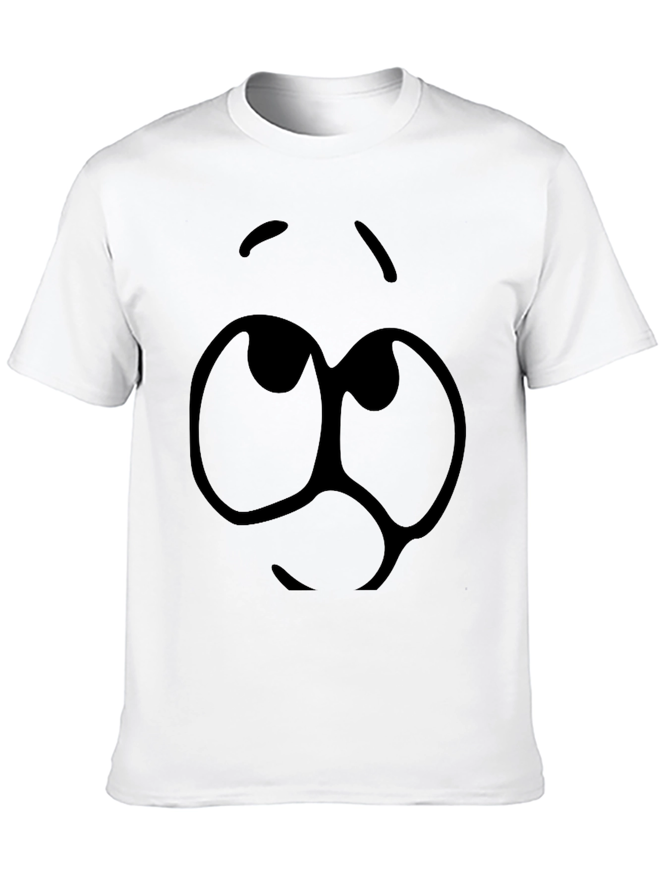 Cartoon Face Black T-Shirt