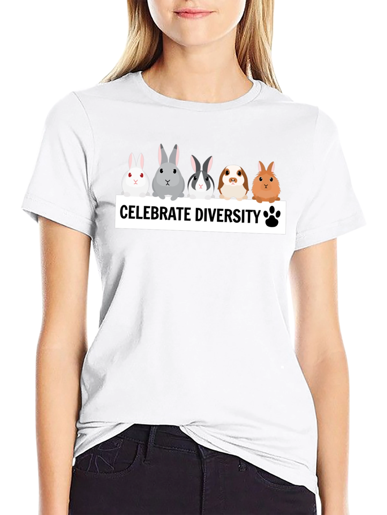 Celebrate Diversity Bunny T-Shirt