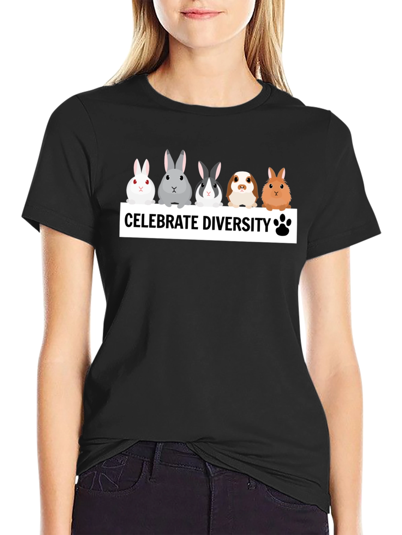 Celebrate Diversity Bunny T-Shirt