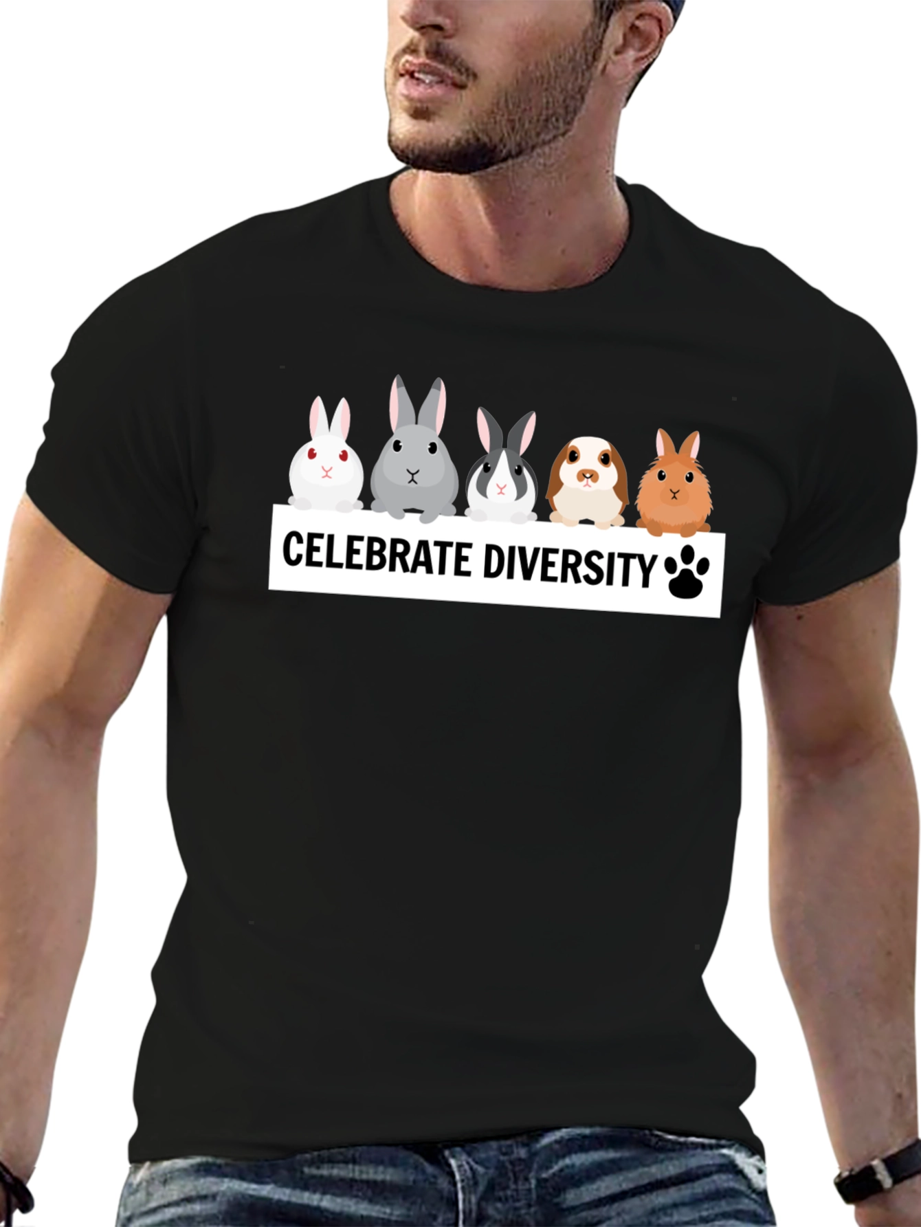 Celebrate Diversity Bunny T-Shirt