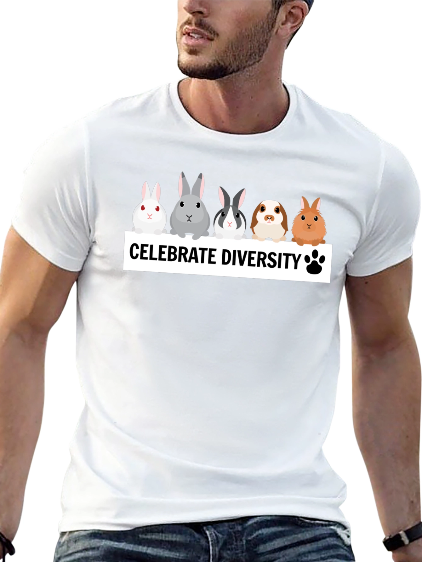 Celebrate Diversity Bunny T-Shirt