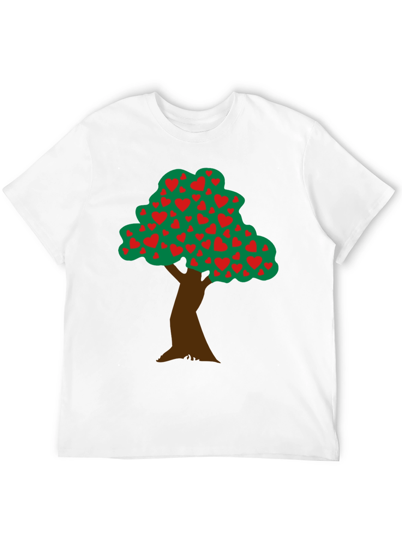 Heart Tree Graphic Tee - Black Cotton Blend