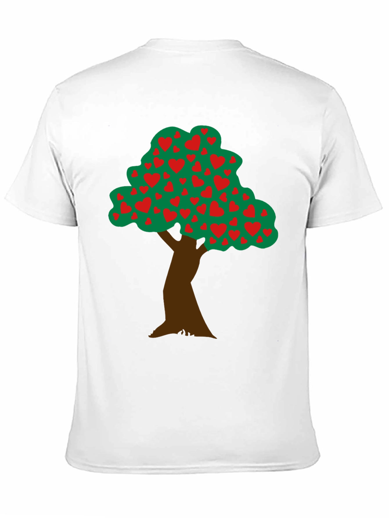 Heart Tree Graphic Tee - Black Cotton Blend