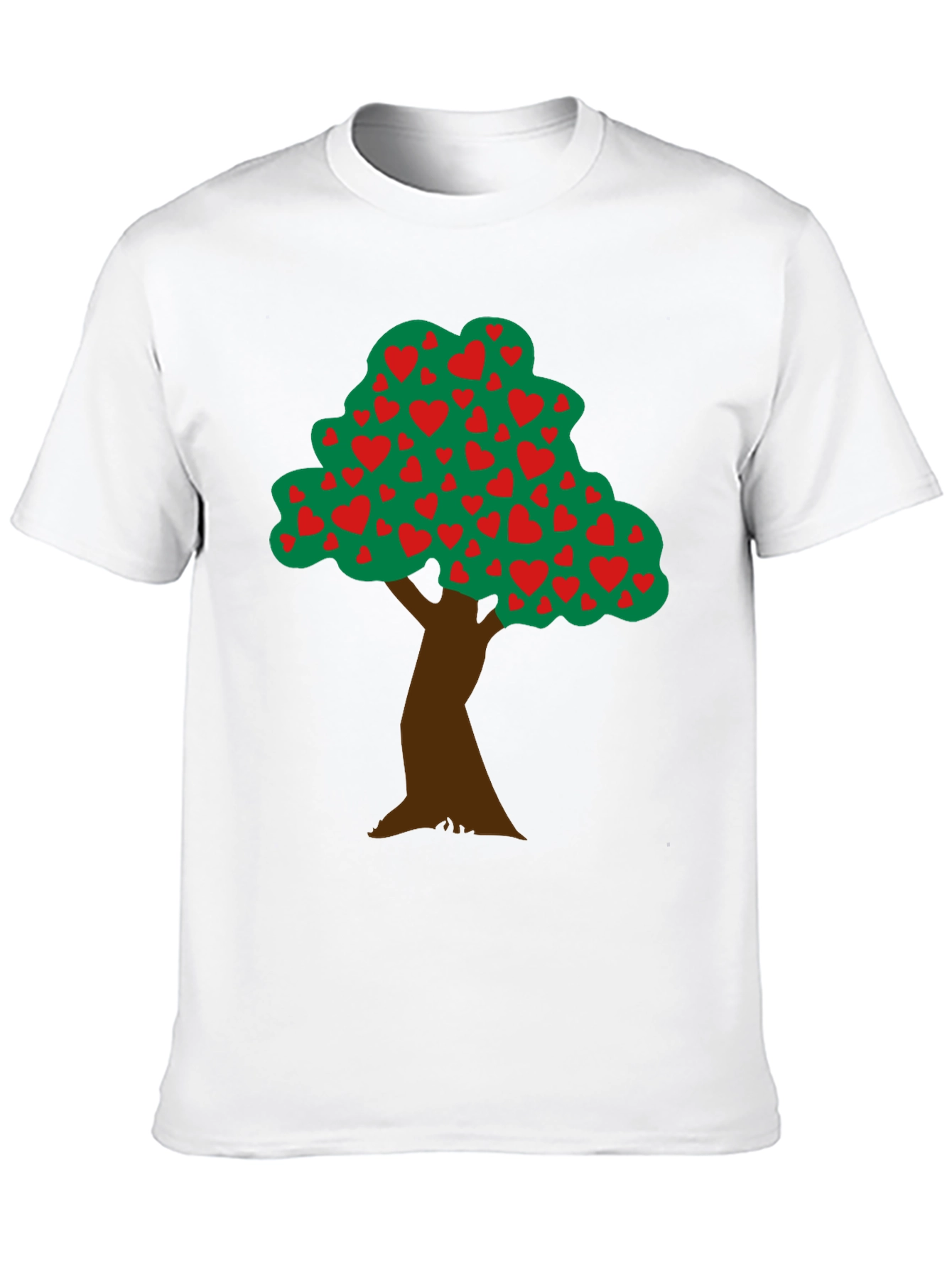 Heart Tree Graphic Tee - Black Cotton Blend
