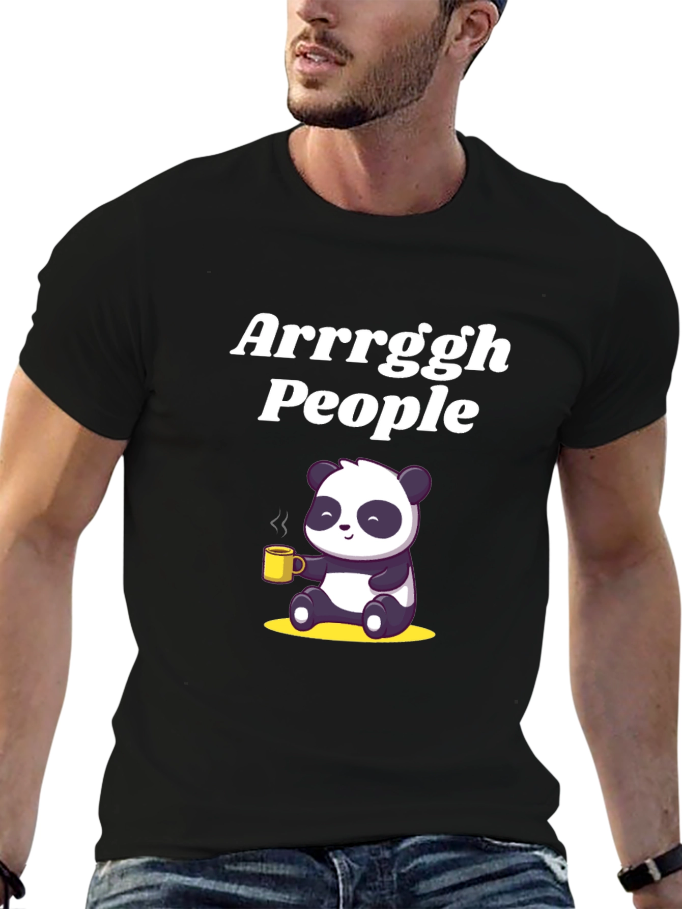 Arrrggh Panda Coffee T-Shirt