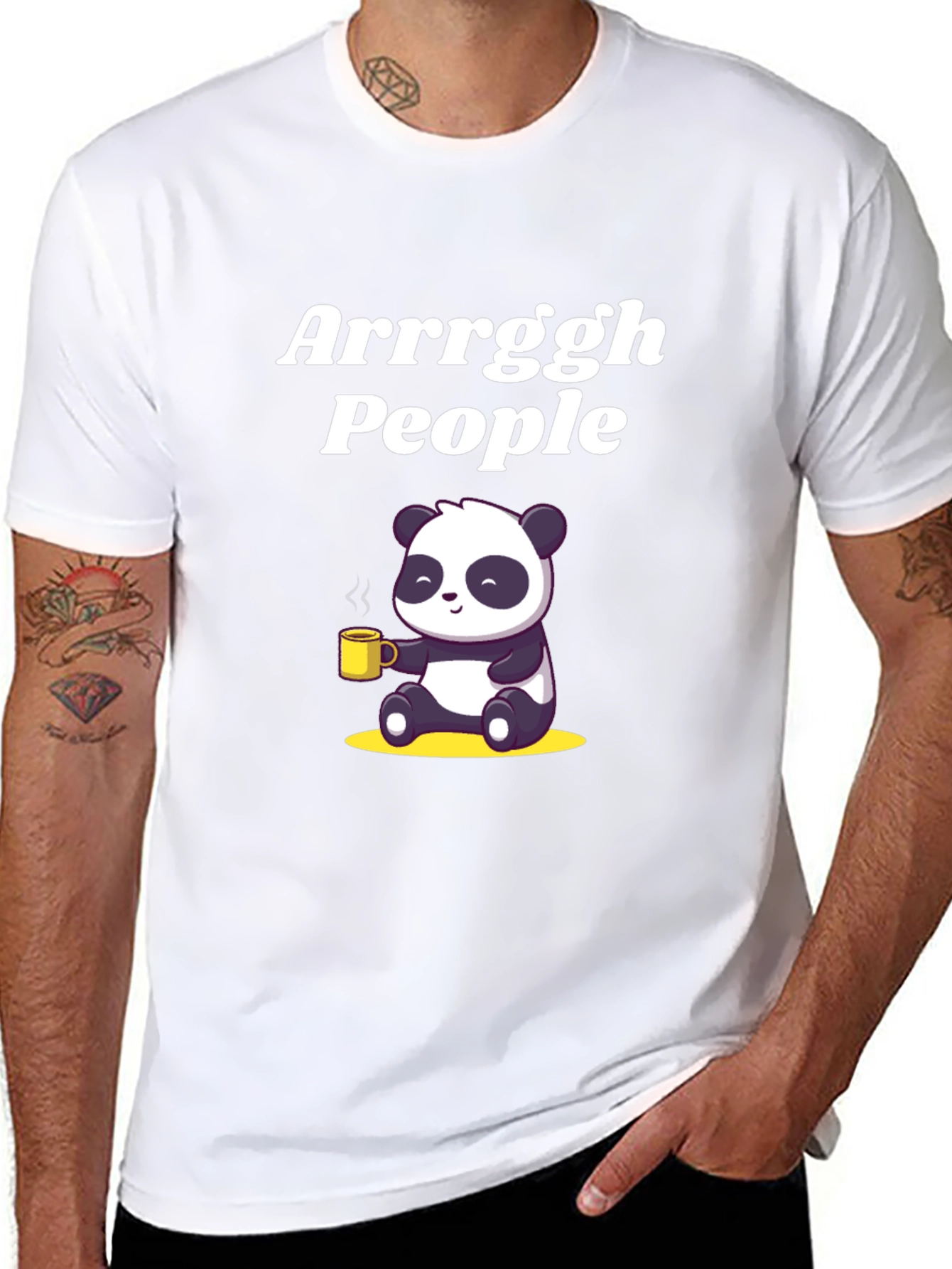 Arrrggh Panda Coffee T-Shirt