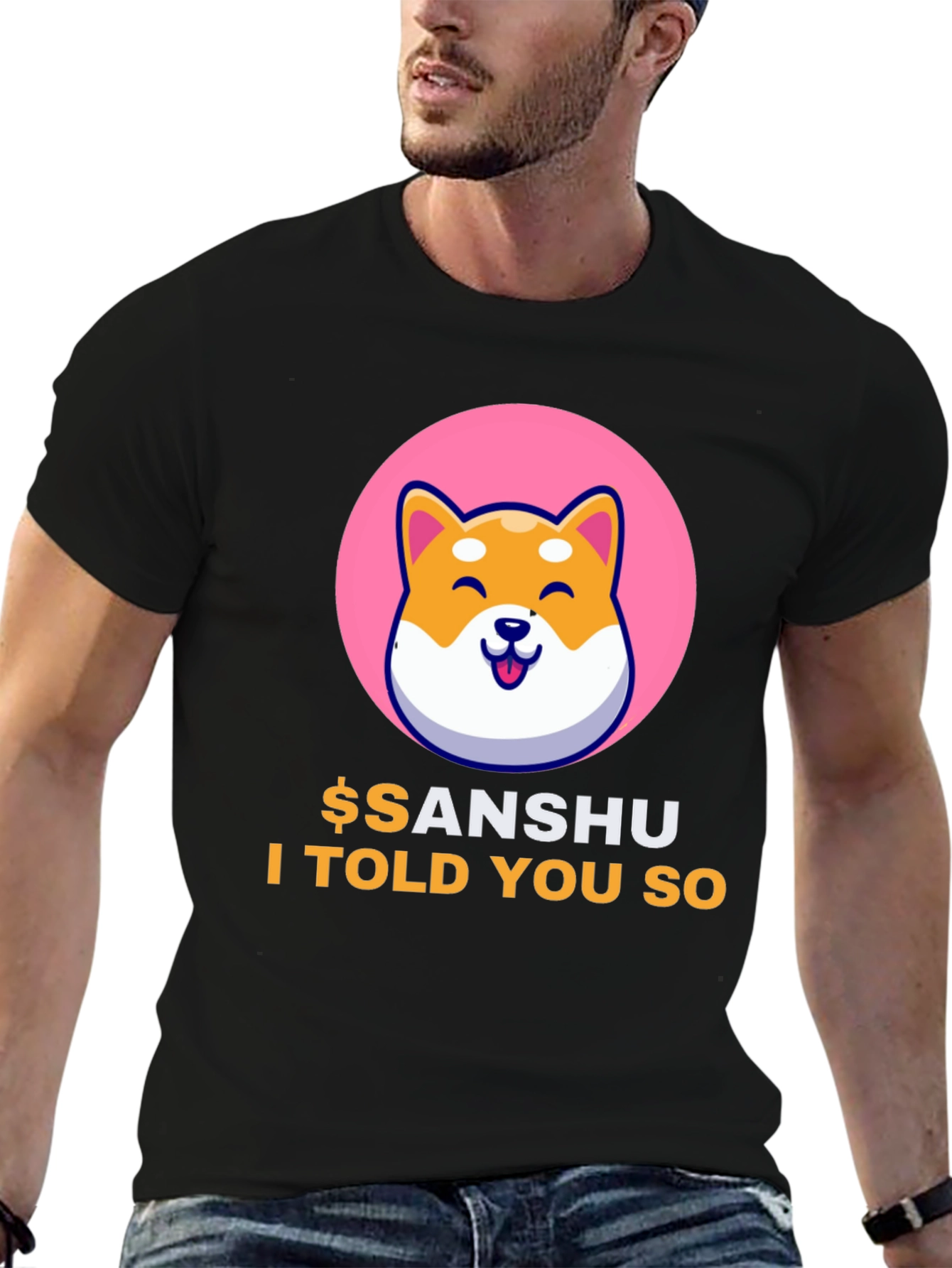 Sanshu Inu Crypto Meme T-Shirt