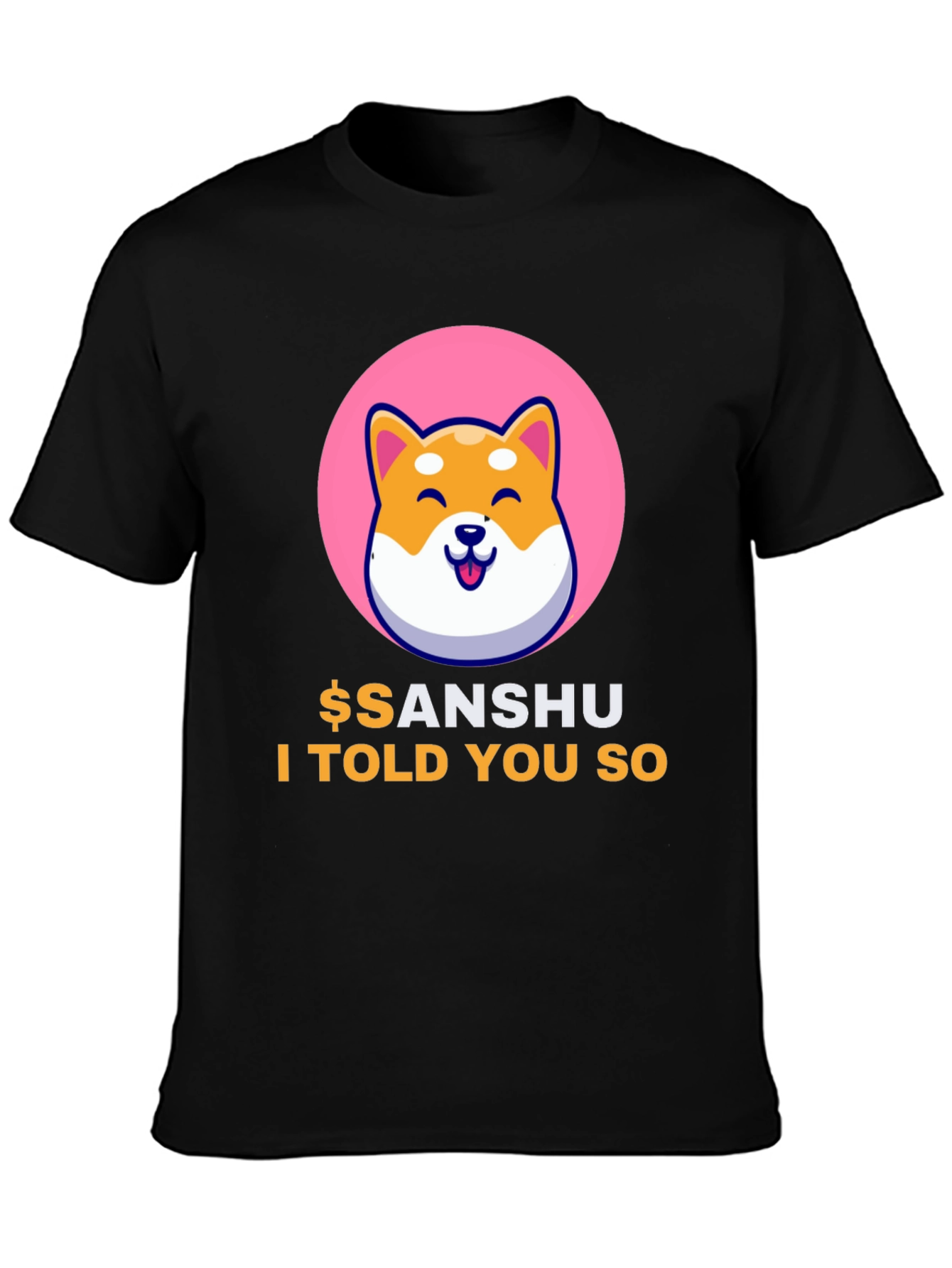 Sanshu Inu Crypto Meme T-Shirt