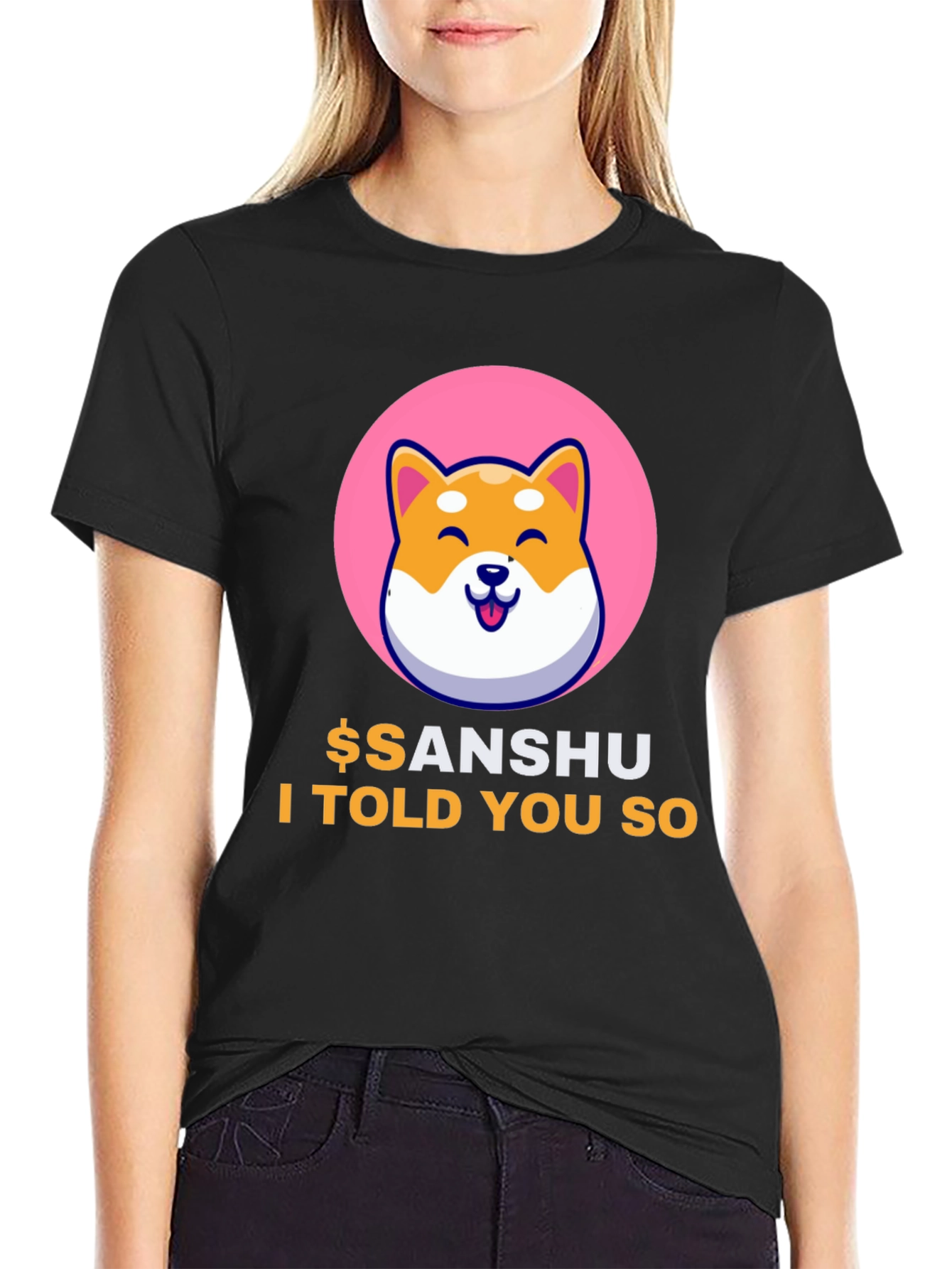 Sanshu Inu Crypto Meme T-Shirt
