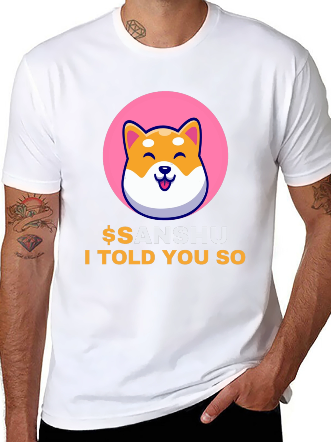 Sanshu Inu Crypto Meme T-Shirt