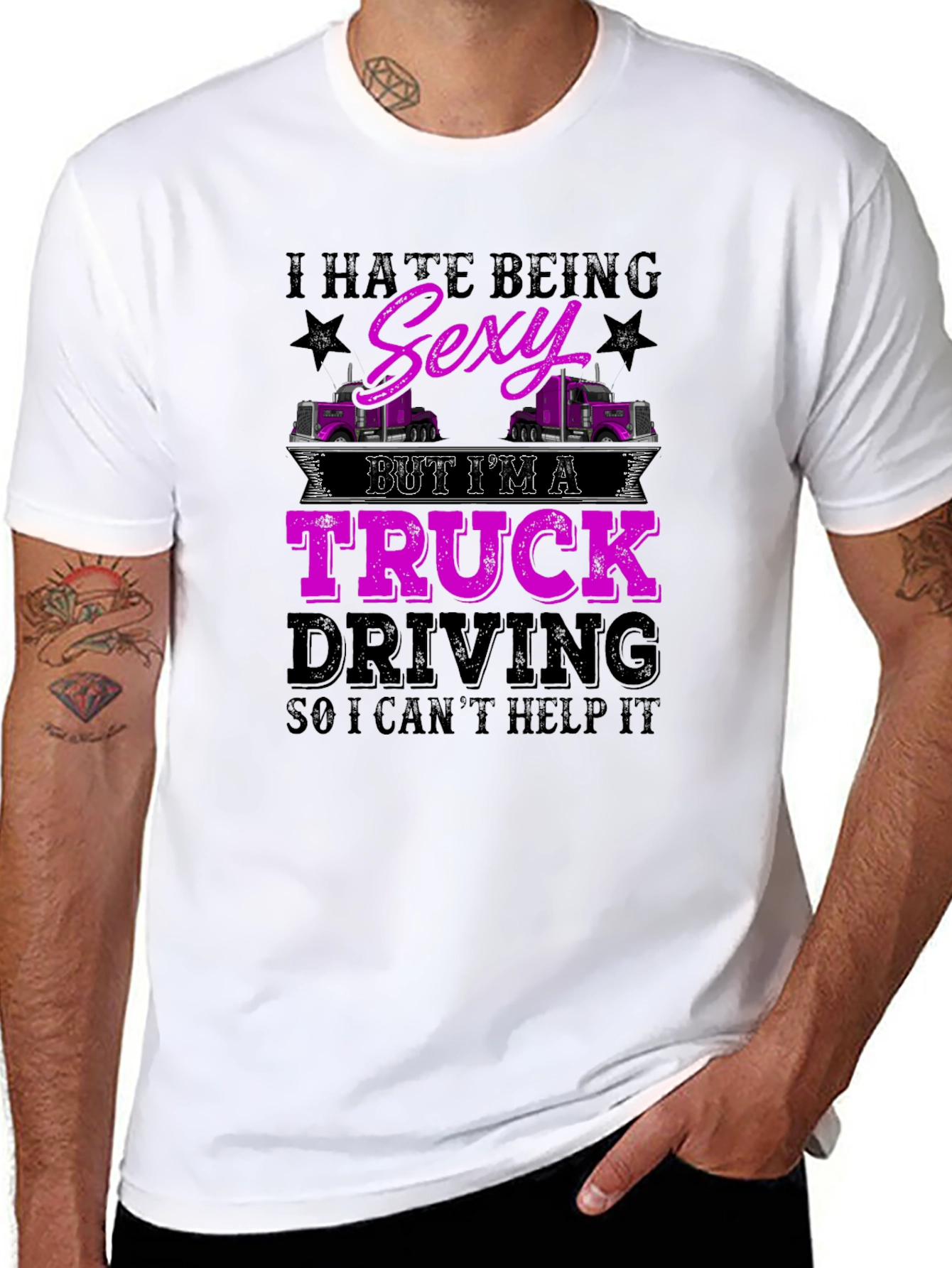Truck Driving Sexy Humor T-Shirt