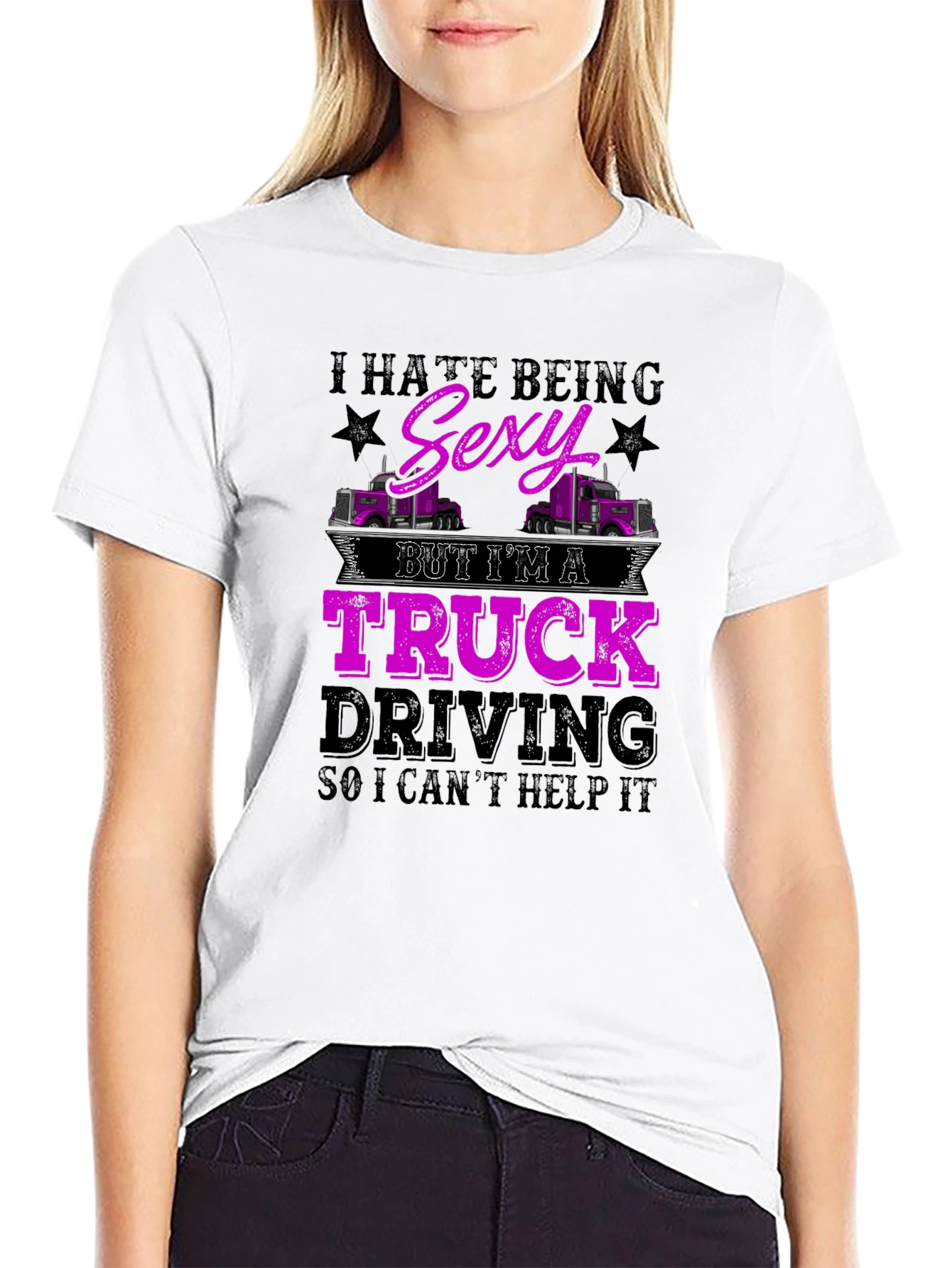 Truck Driving Sexy Humor T-Shirt