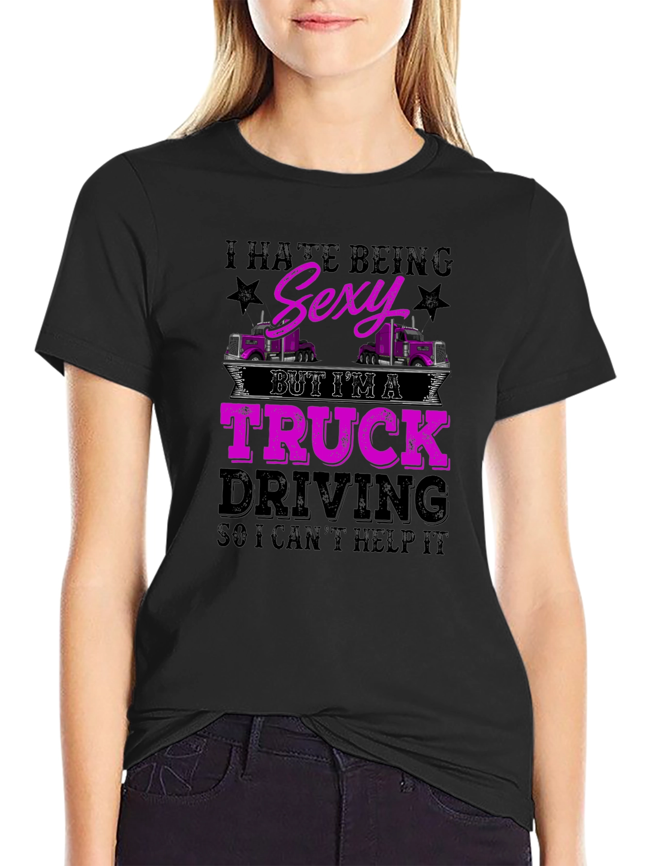 Truck Driving Sexy Humor T-Shirt