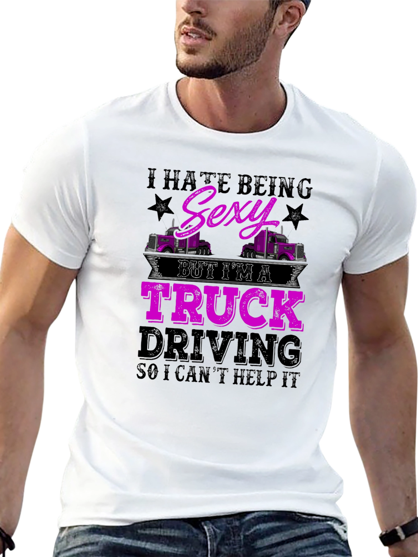 Truck Driving Sexy Humor T-Shirt