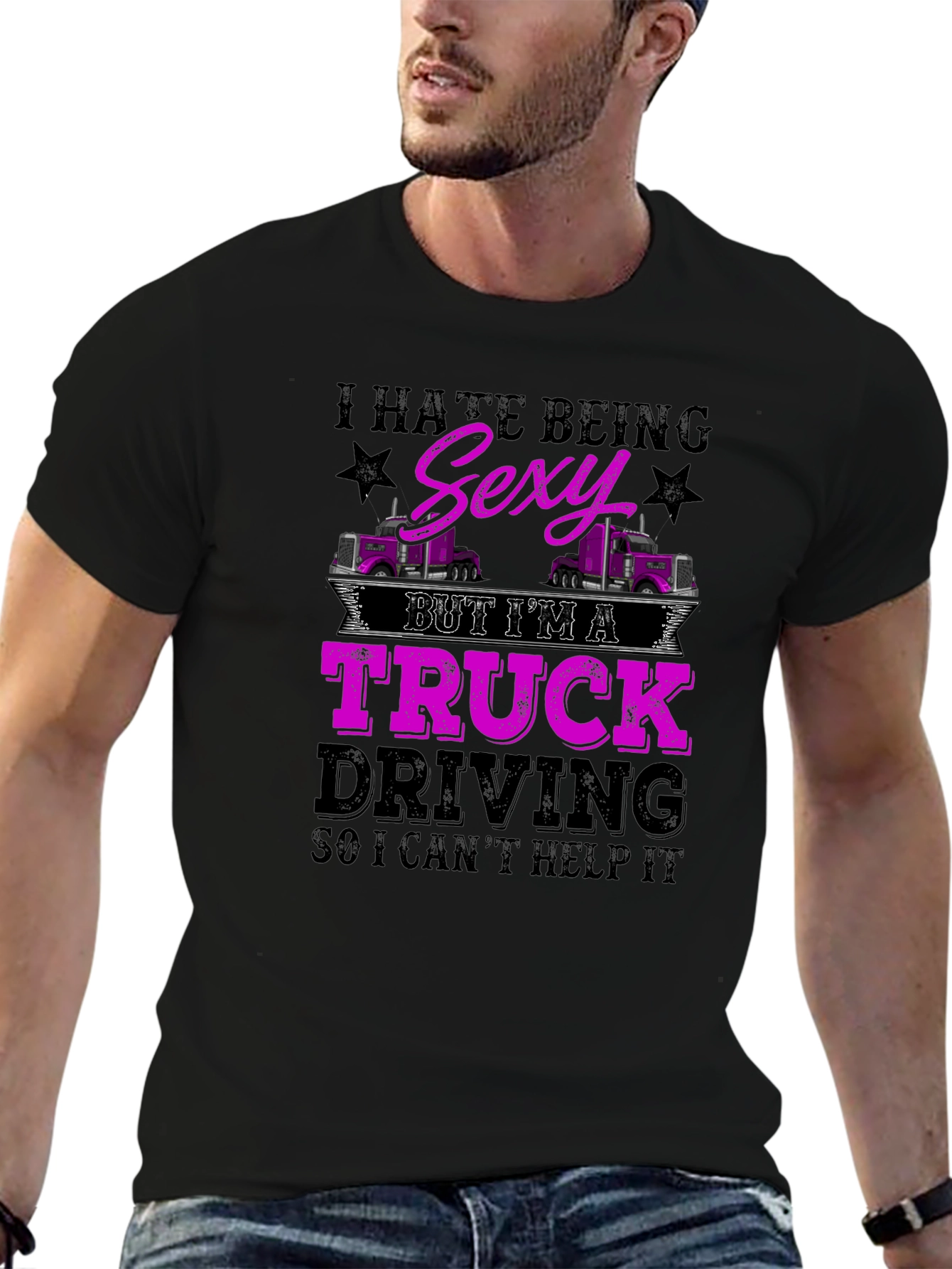 Truck Driving Sexy Humor T-Shirt