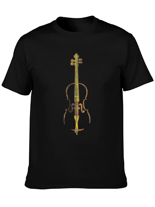Cello Graphic Tee - Musical Instrument T-Shirt