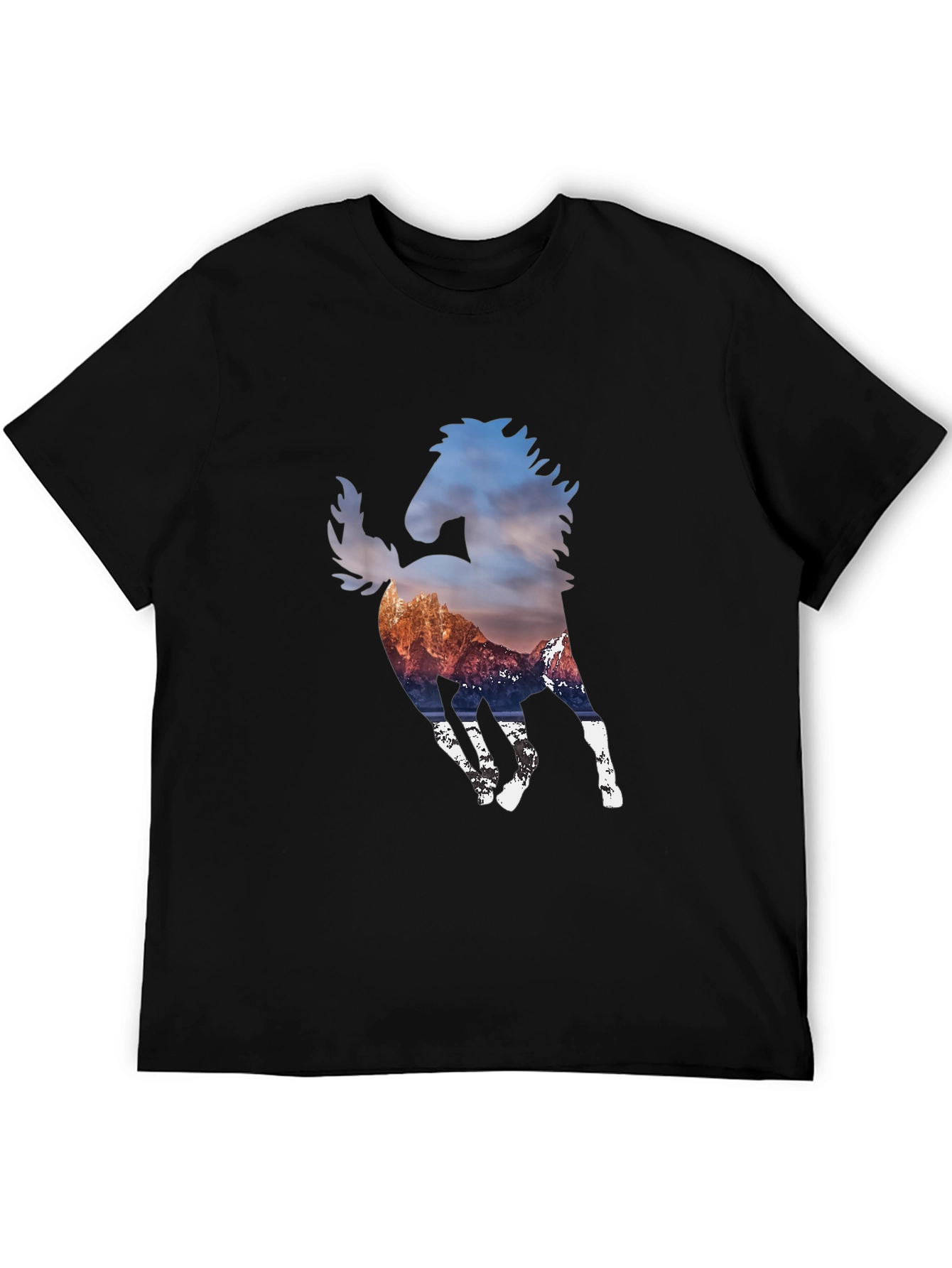 Mountain Horse Graphic Black T-Shirt