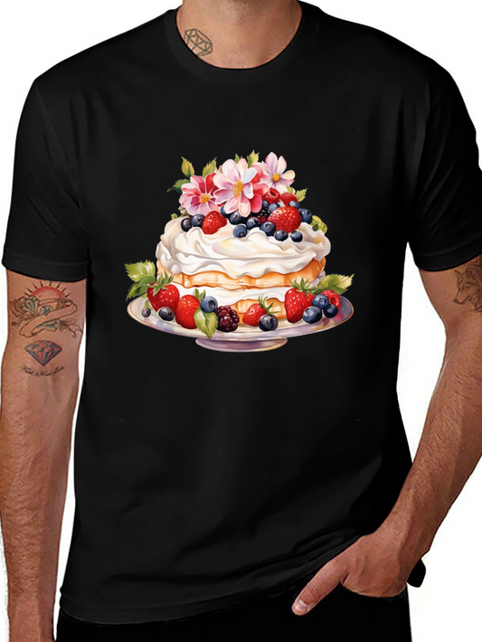 Sweet Berry Cake Graphic T-Shirt
