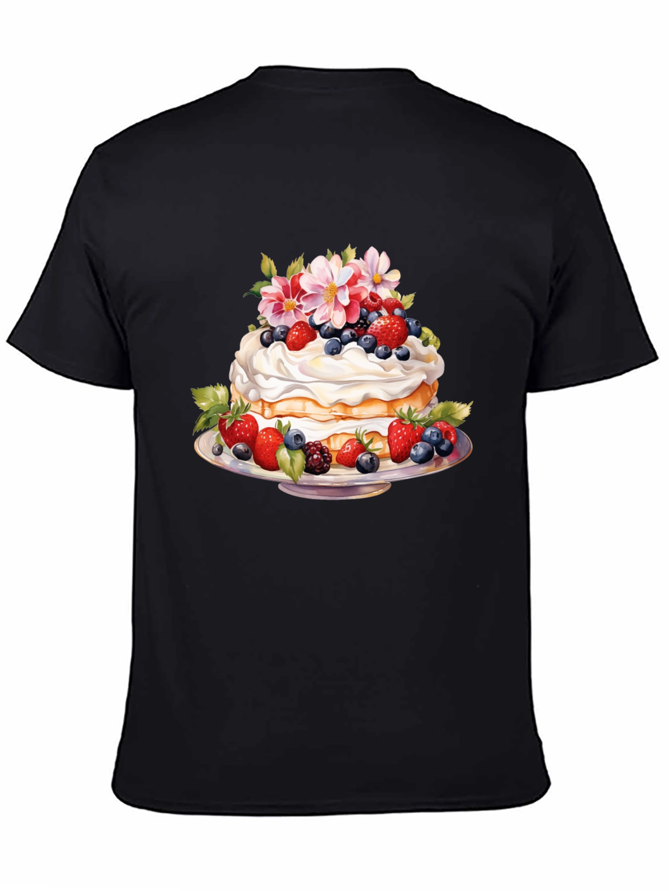 Sweet Berry Cake Graphic T-Shirt