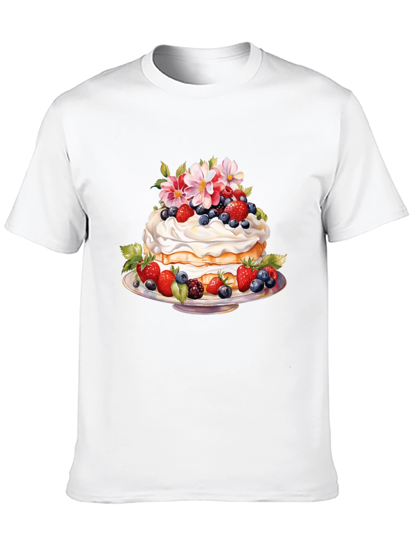 Sweet Berry Cake Graphic T-Shirt