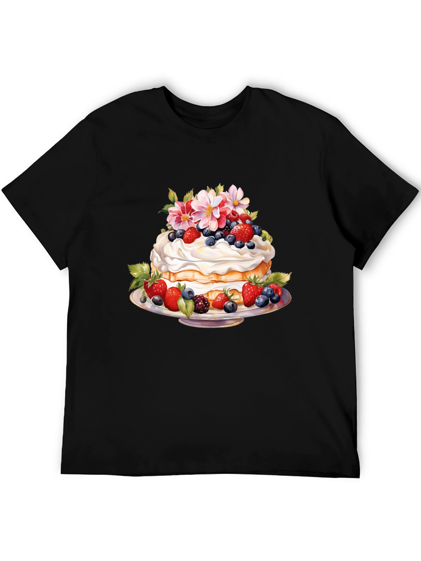 Sweet Berry Cake Graphic T-Shirt