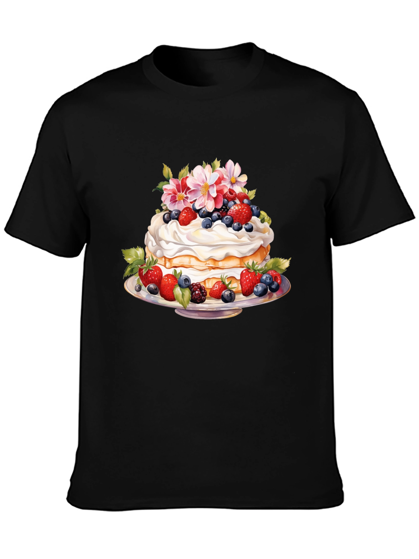 Sweet Berry Cake Graphic T-Shirt