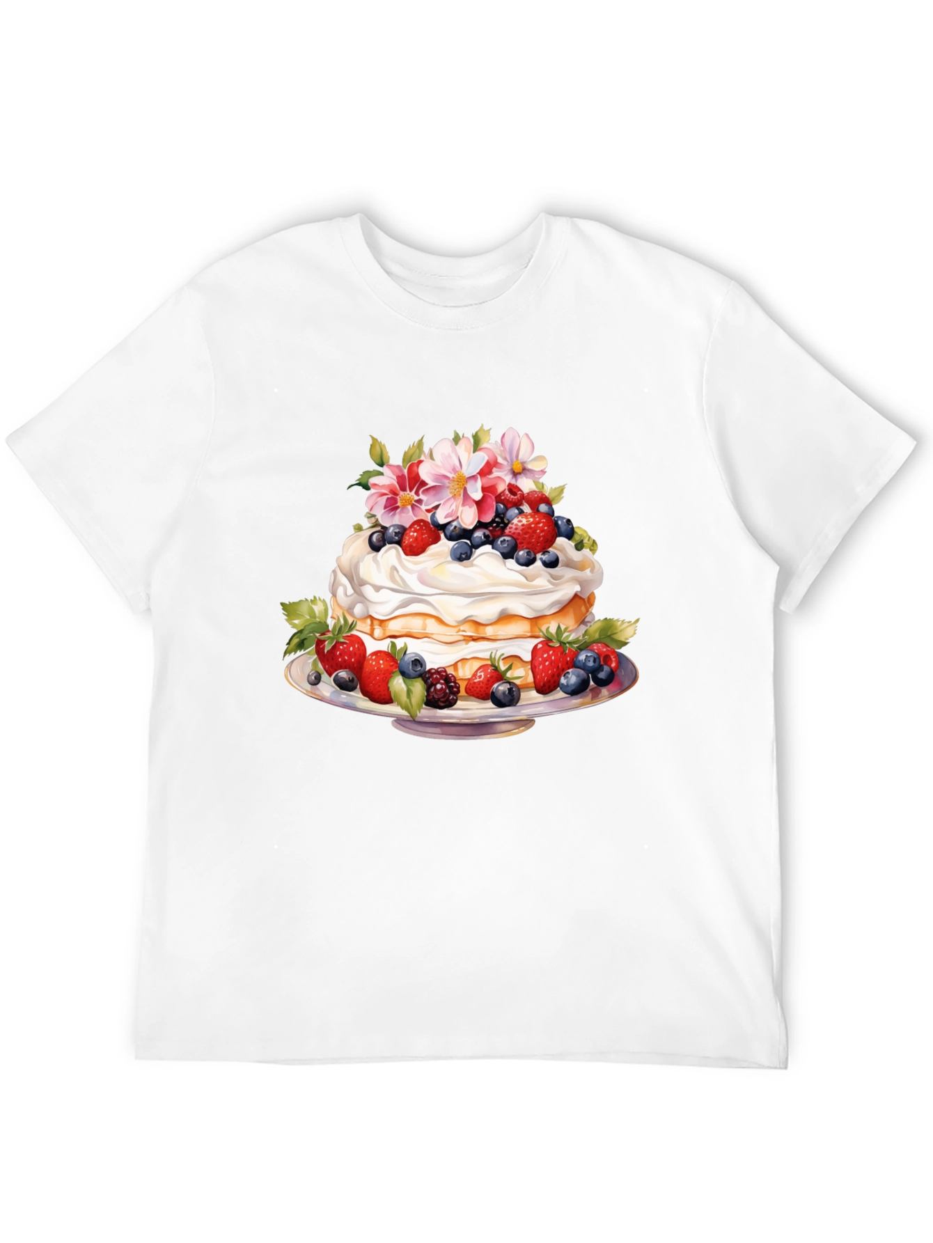Sweet Berry Cake Graphic T-Shirt