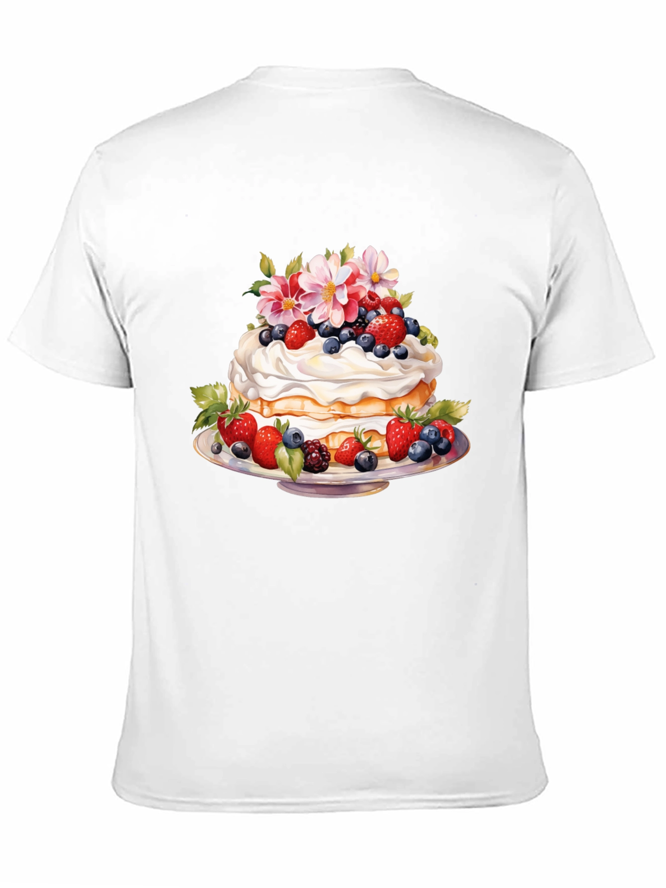 Sweet Berry Cake Graphic T-Shirt