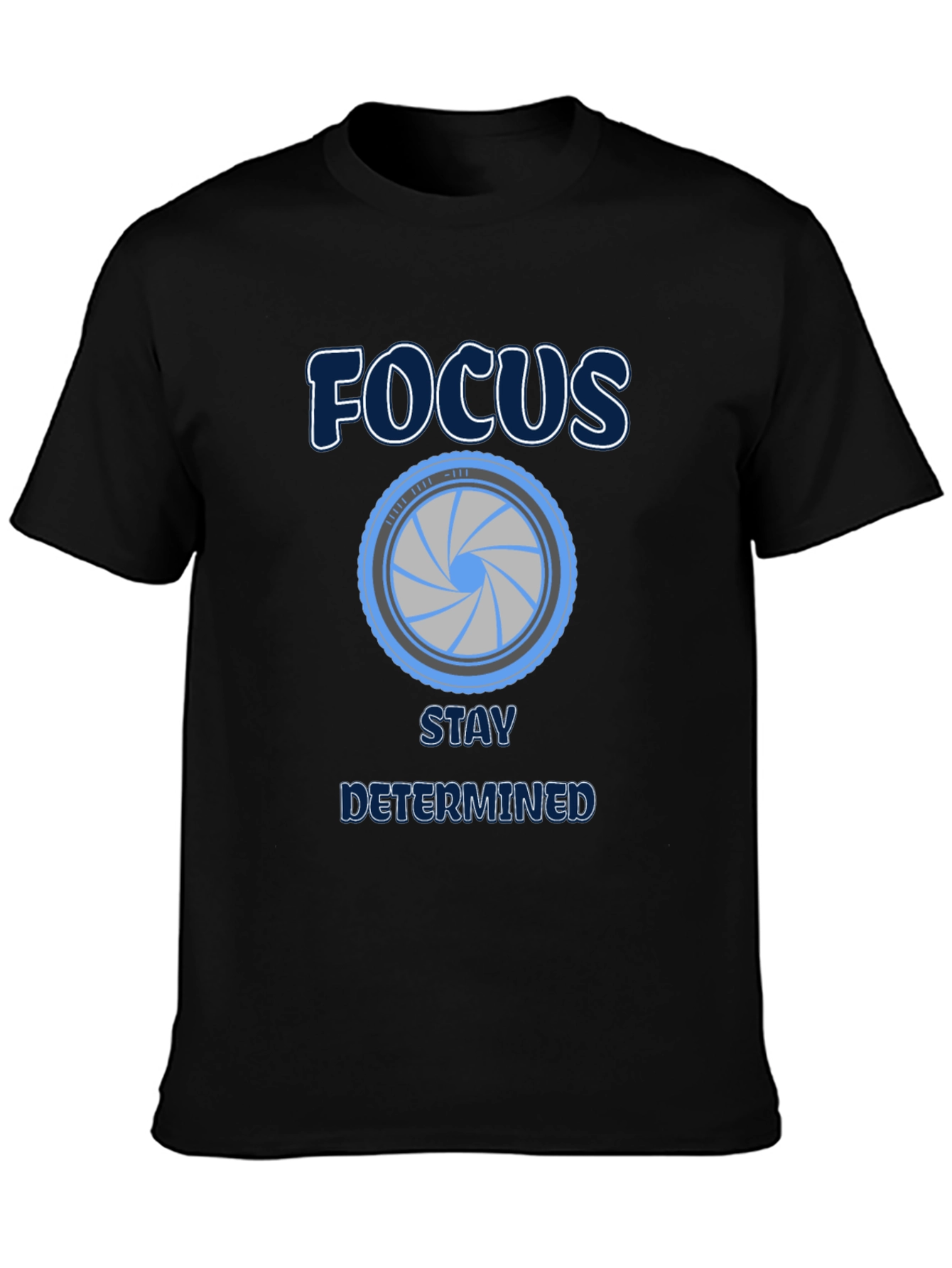 Focus Stay Determined Graphic Tee - Black