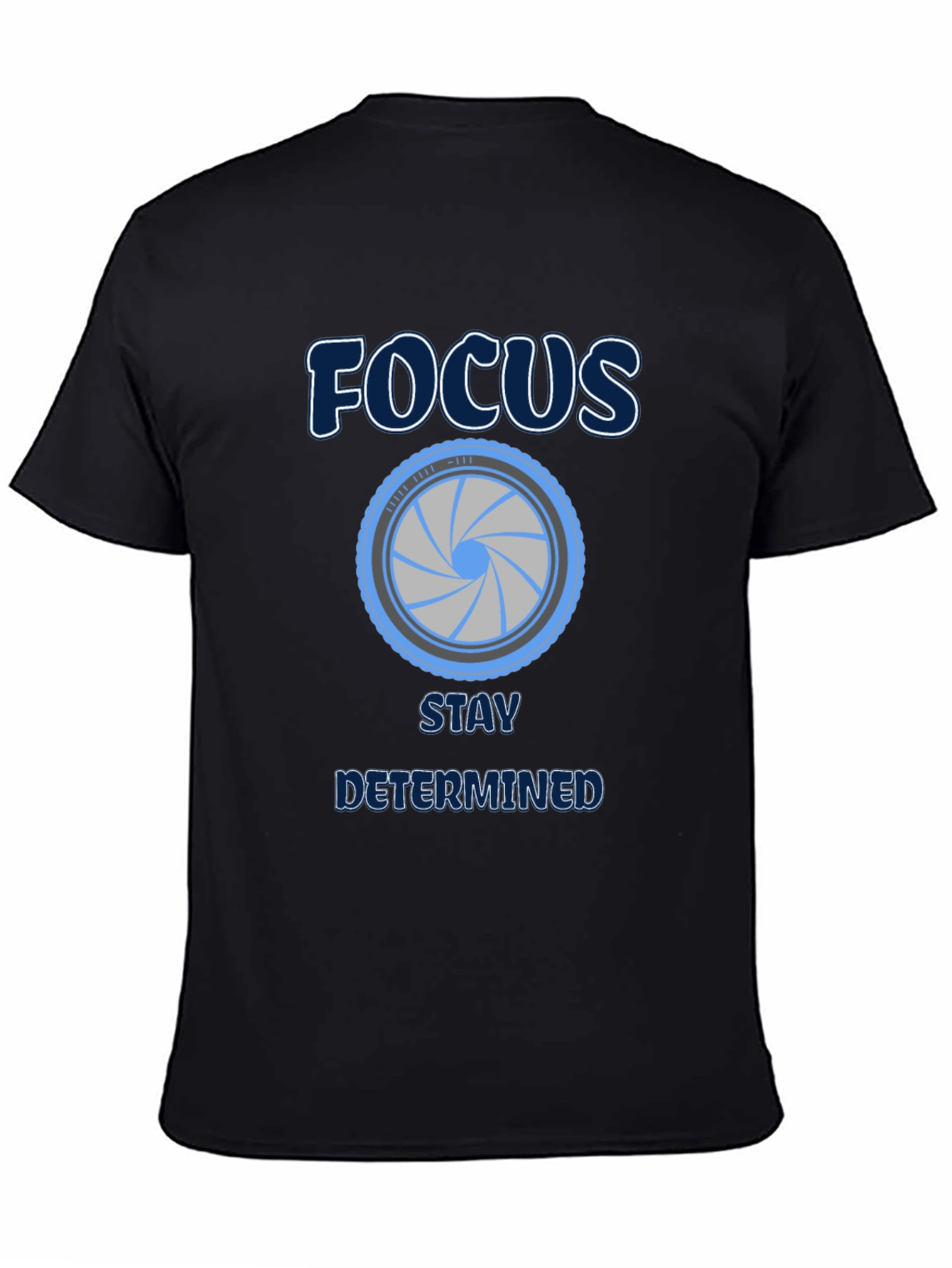 Focus Stay Determined Graphic Tee - Black
