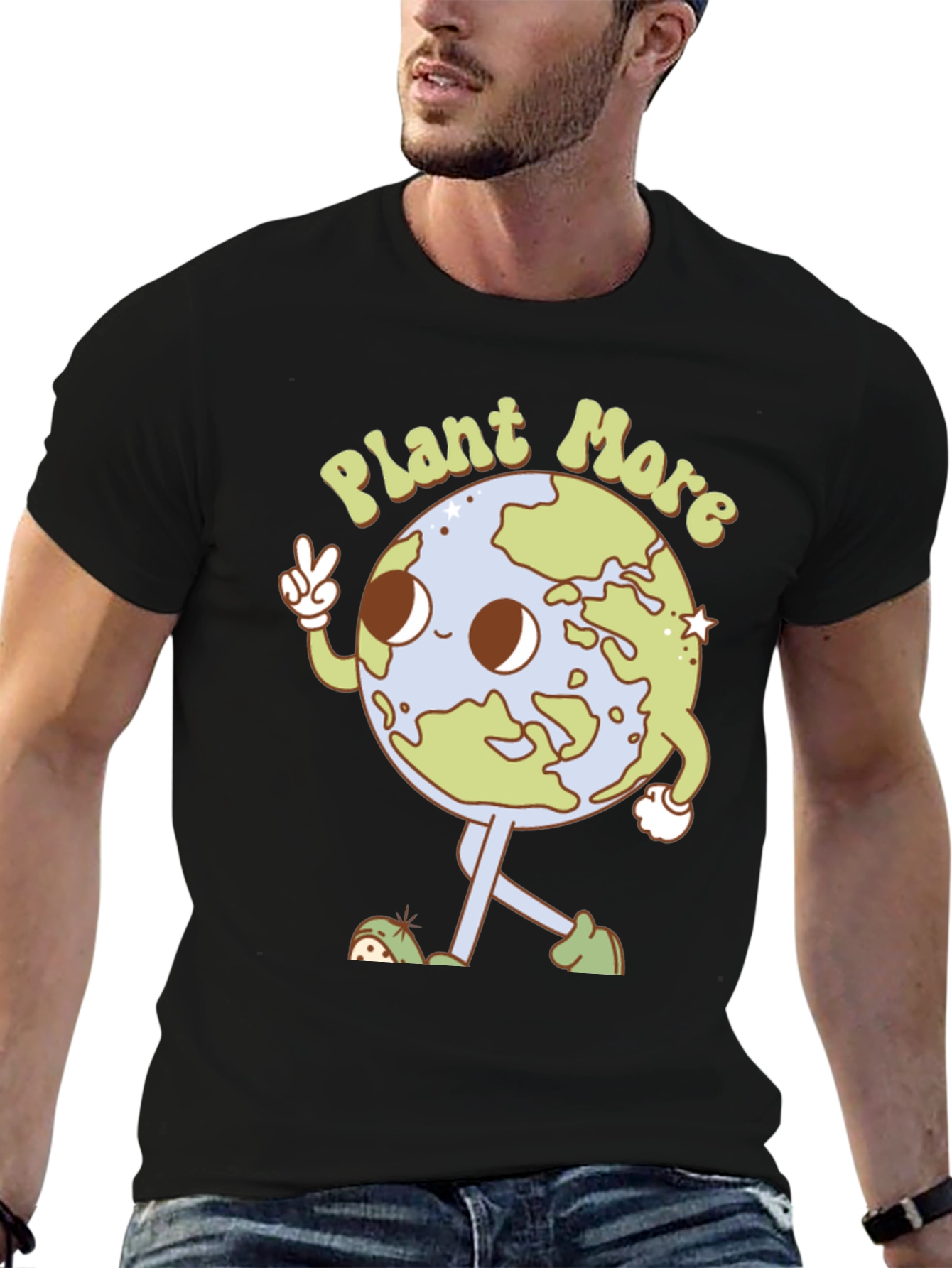 Plant More Earth Graphic T-Shirt