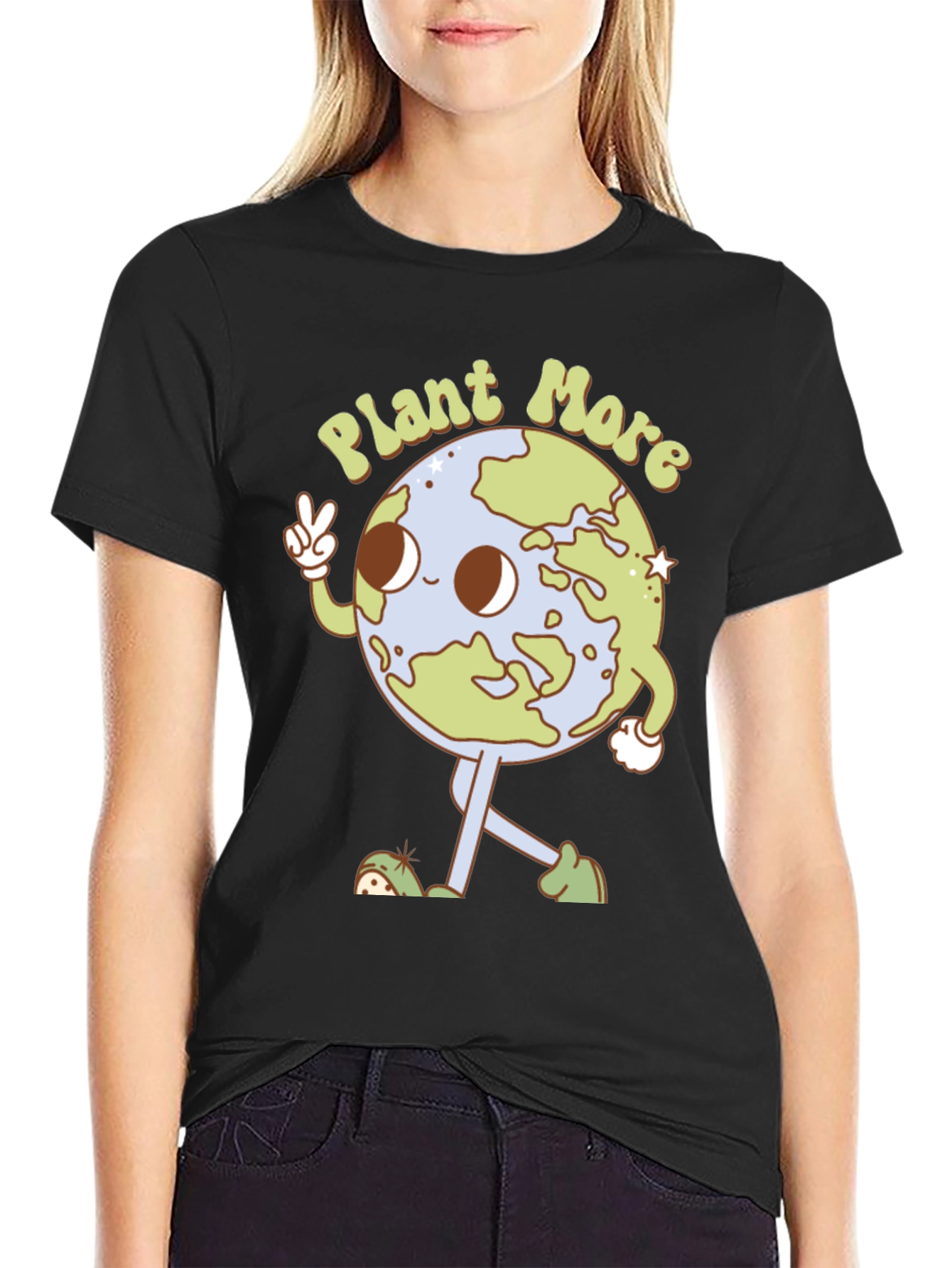 Plant More Earth Graphic T-Shirt