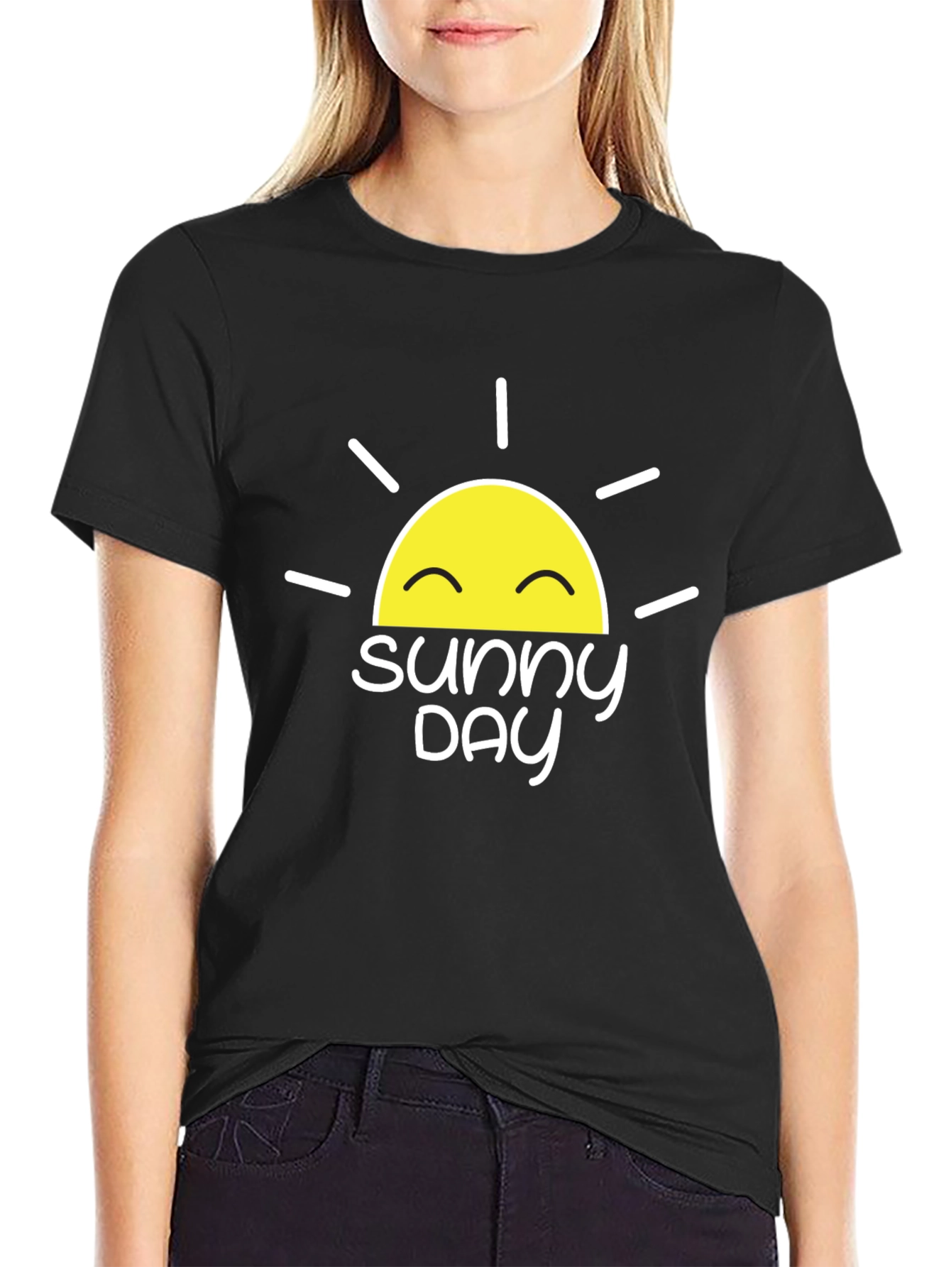 Sunny Day Graphic Tee - Black