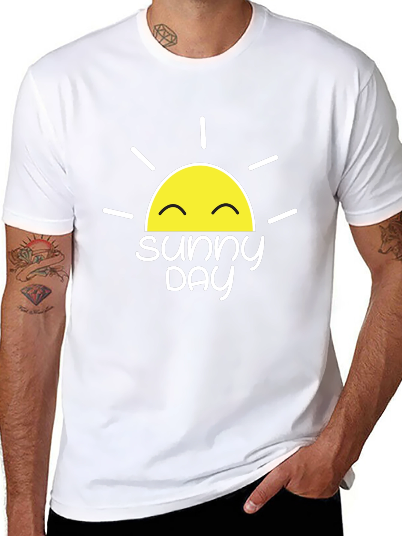 Sunny Day Graphic Tee - Black
