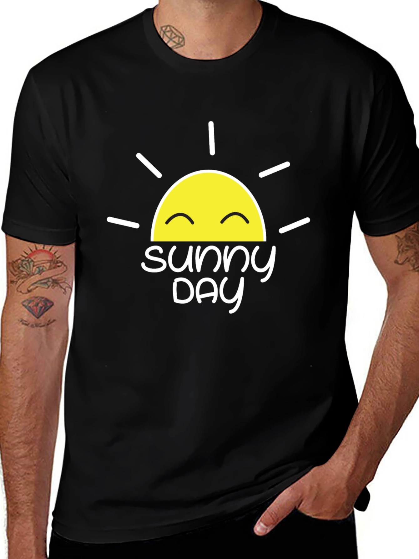 Sunny Day Graphic Tee - Black