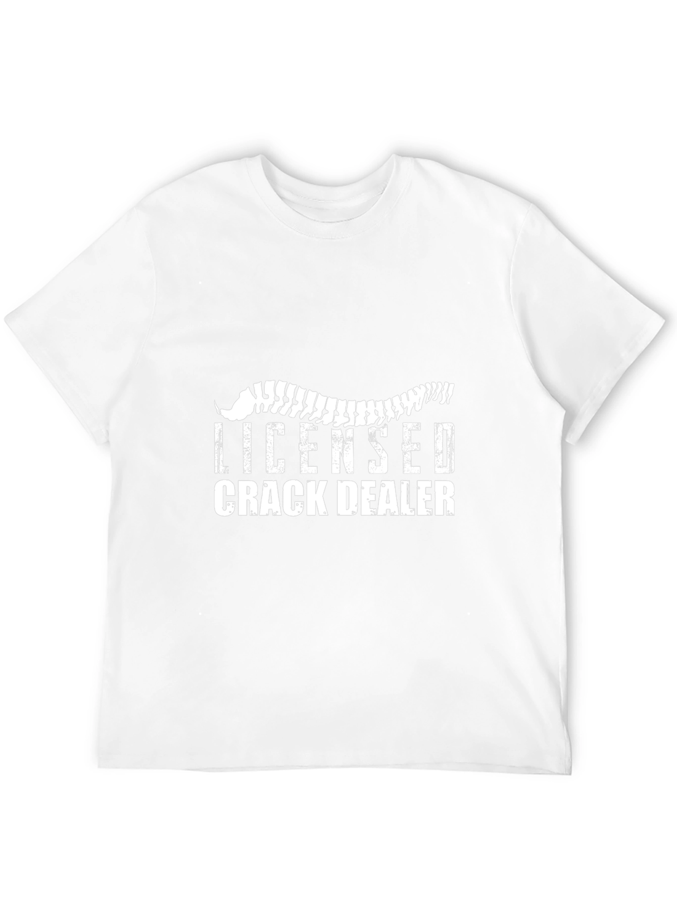 Licensed Crack Dealer Funny Graphic Tee - Black