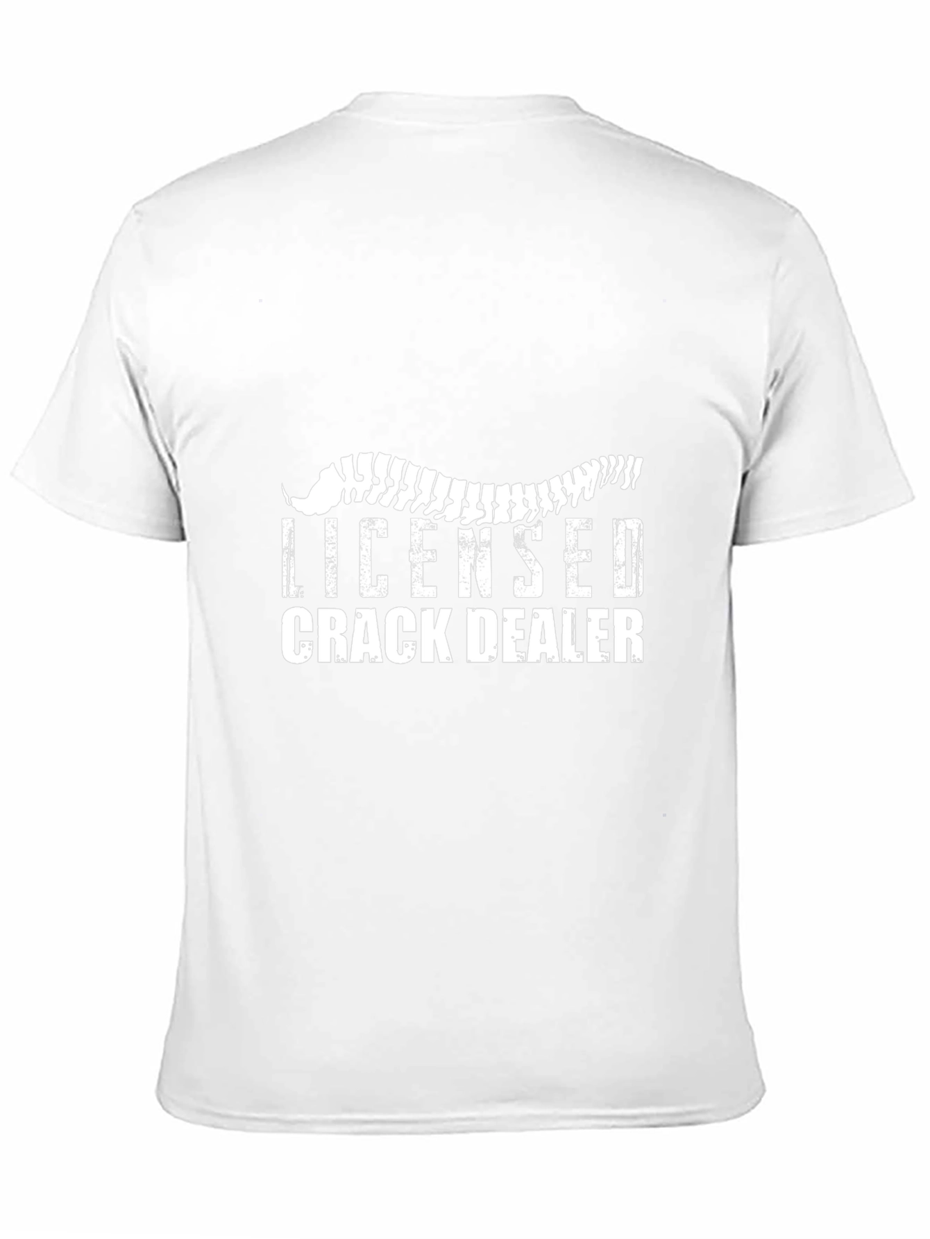 Licensed Crack Dealer Funny Graphic Tee - Black
