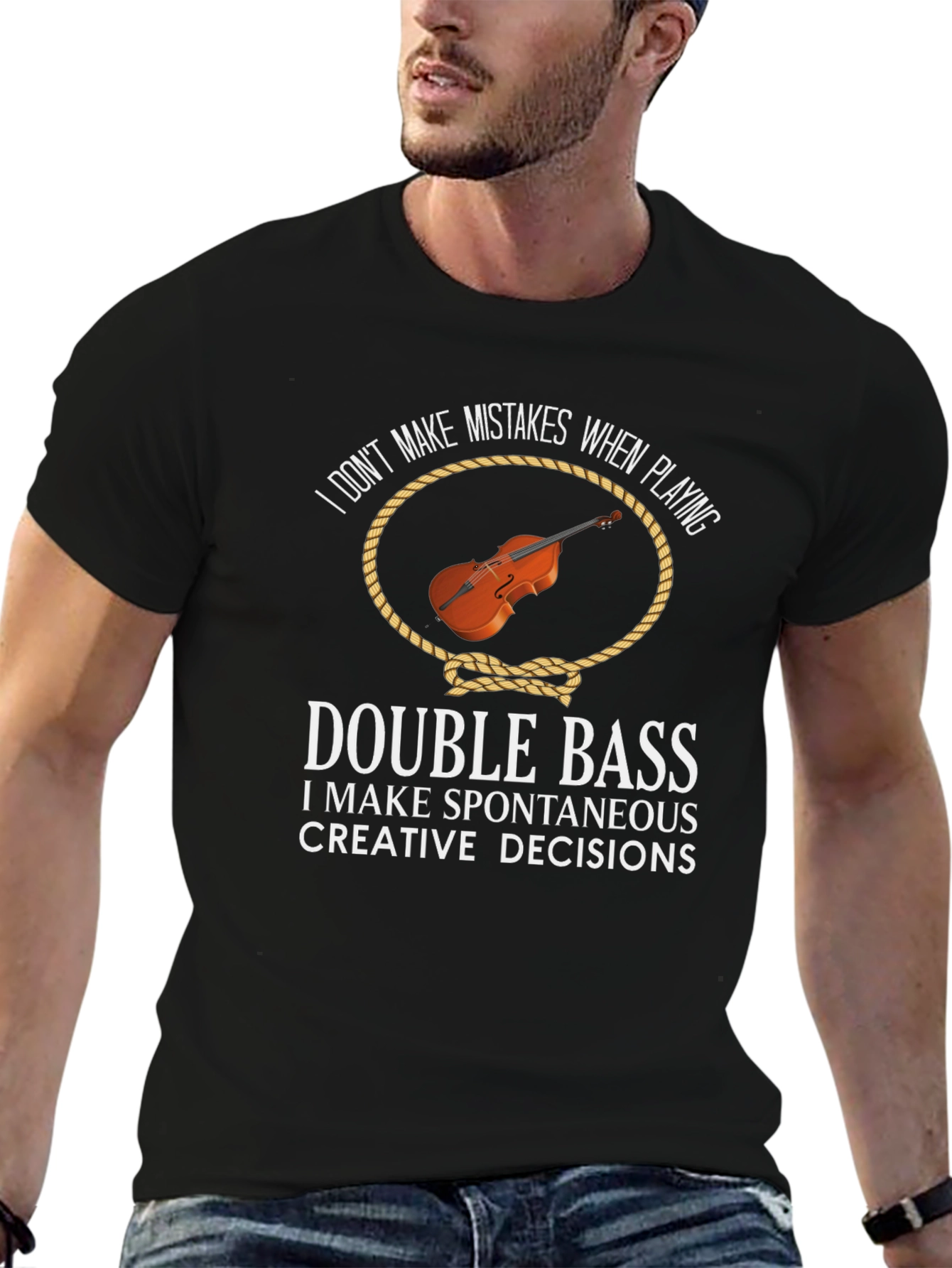 Double Bass Creative Decisions Graphic Tee