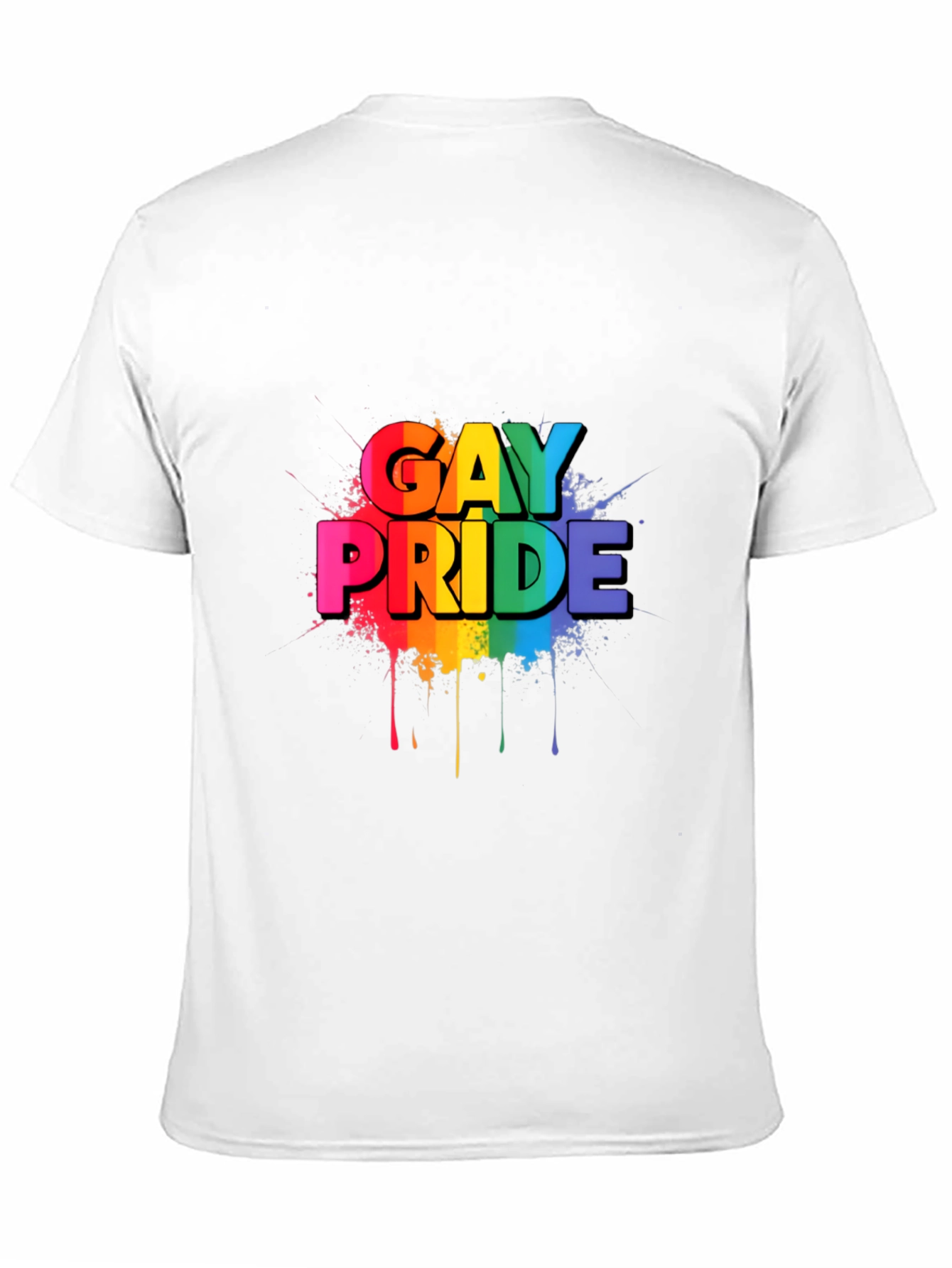 Gay Pride Rainbow Graphic Black T-Shirt