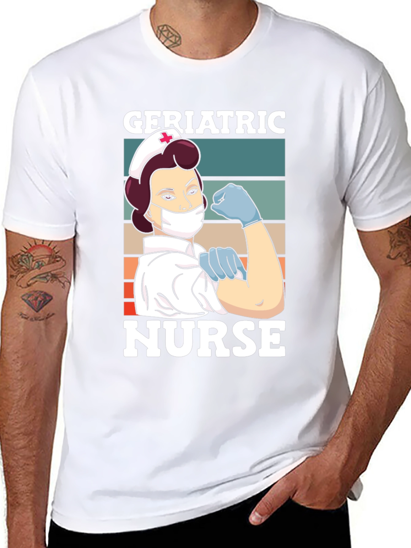 Geriatric Nurse T-Shirt Empowered Healthcare Apparel