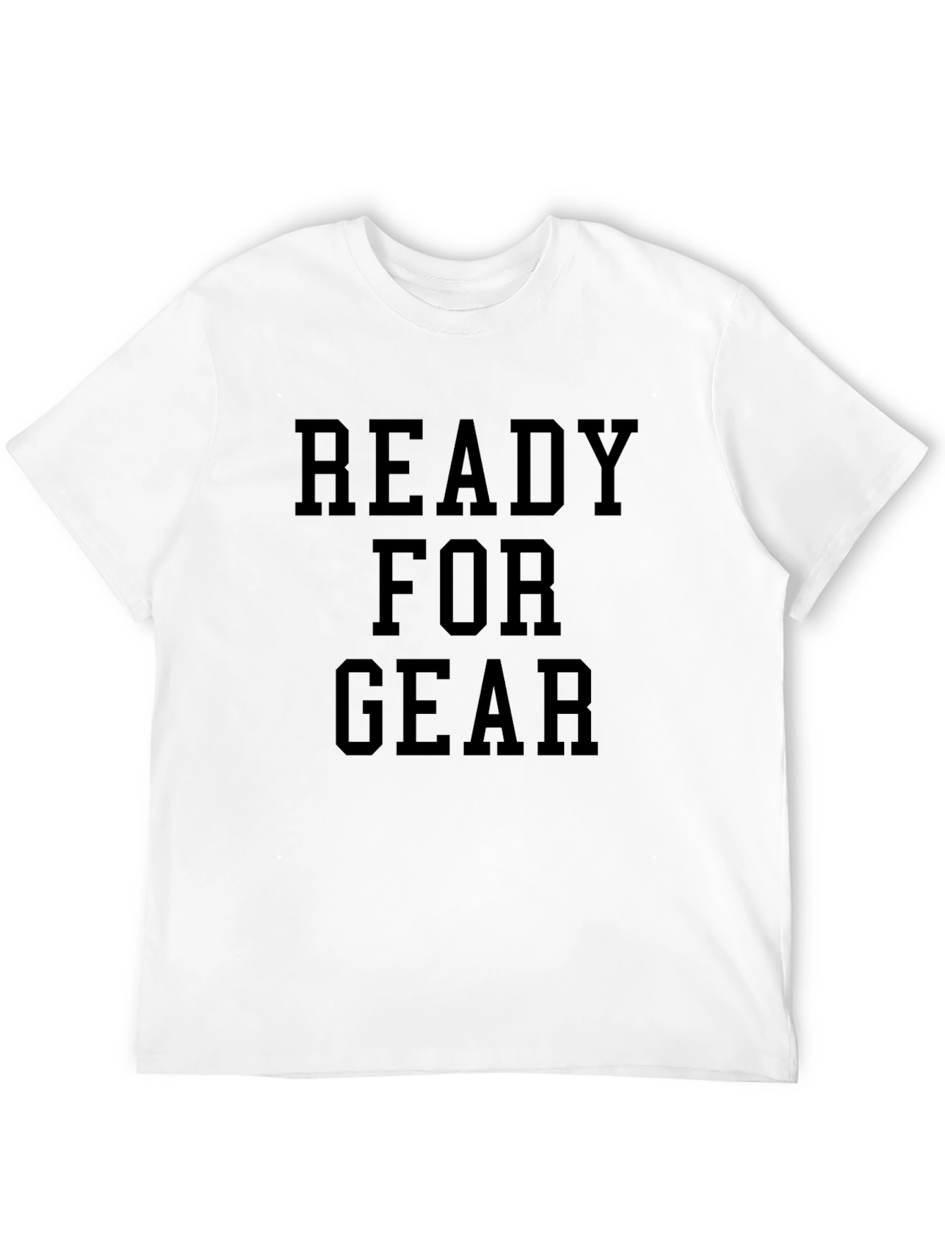 Ready For Gear Black Graphic T-Shirt