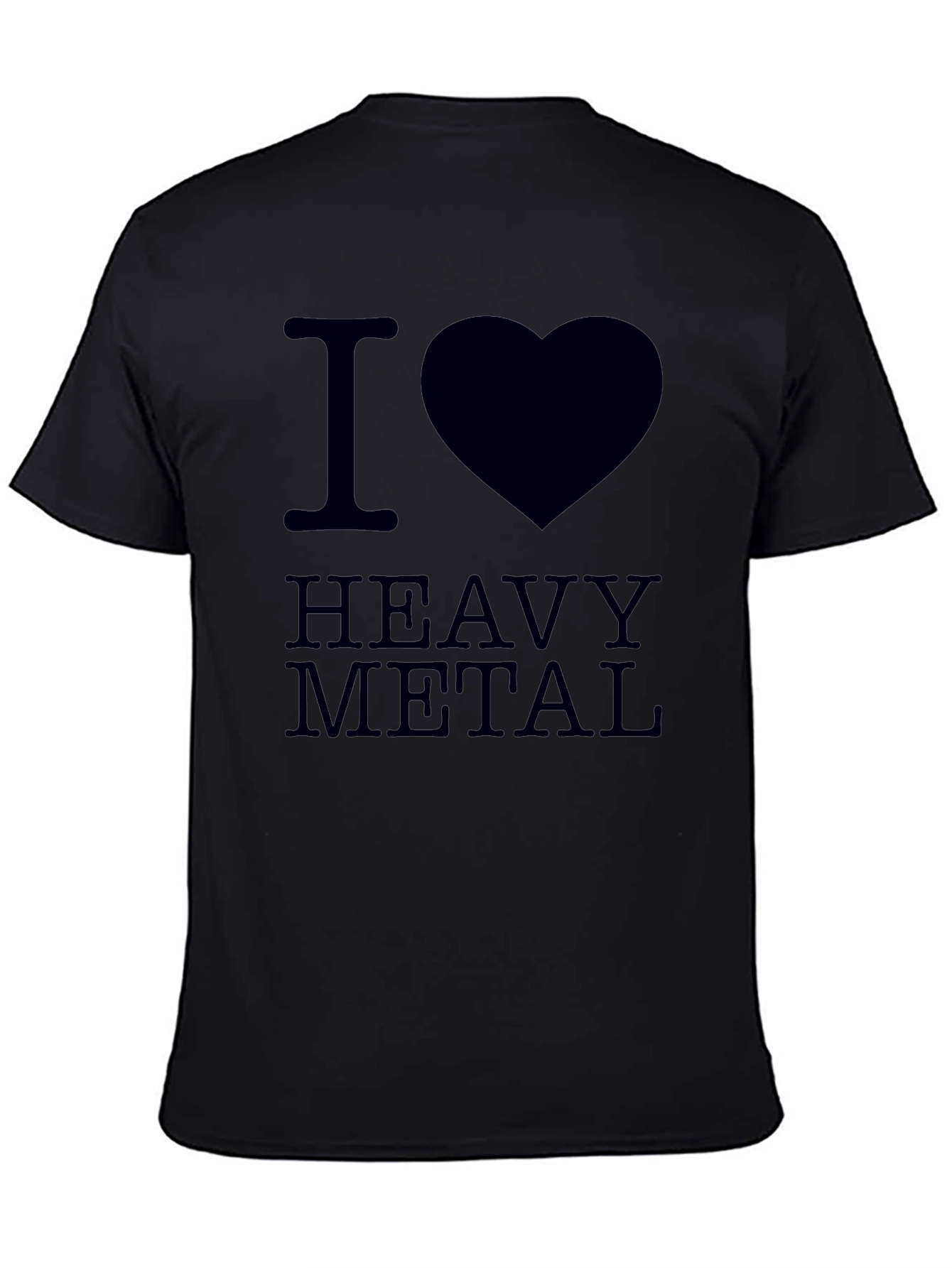 I Heart Heavy Metal Black T-Shirt