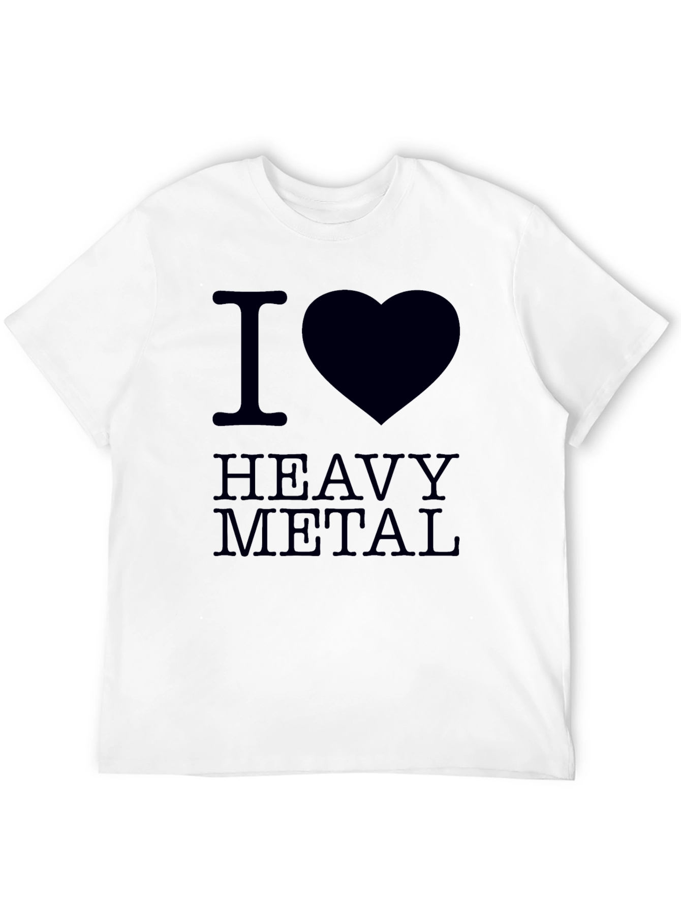 I Heart Heavy Metal Black T-Shirt