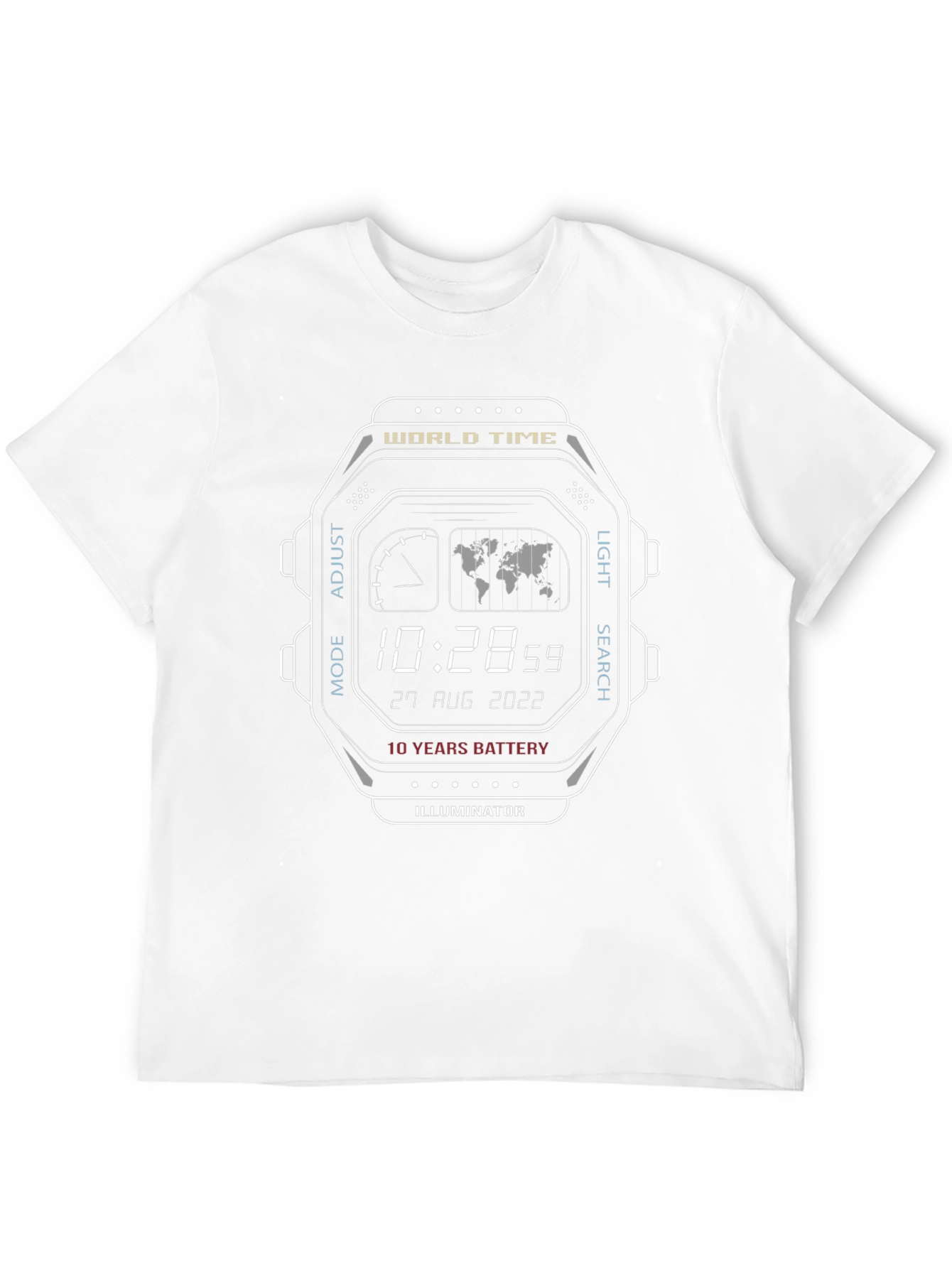 Retro Digital Watch Graphic Tee - Cool & Unique!